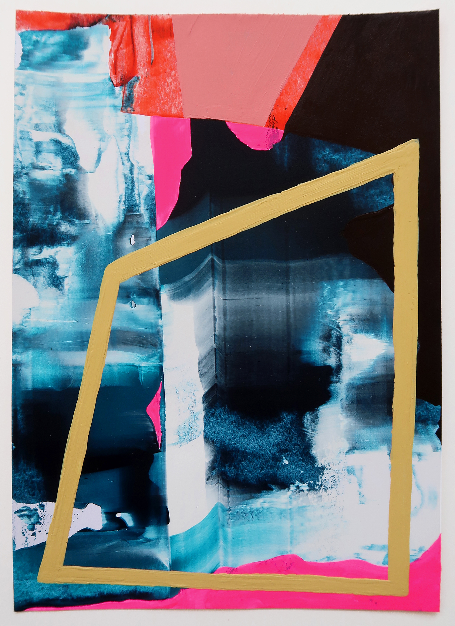 Untitled 531, 2020, Mixed media on paper, 21x14.8cm