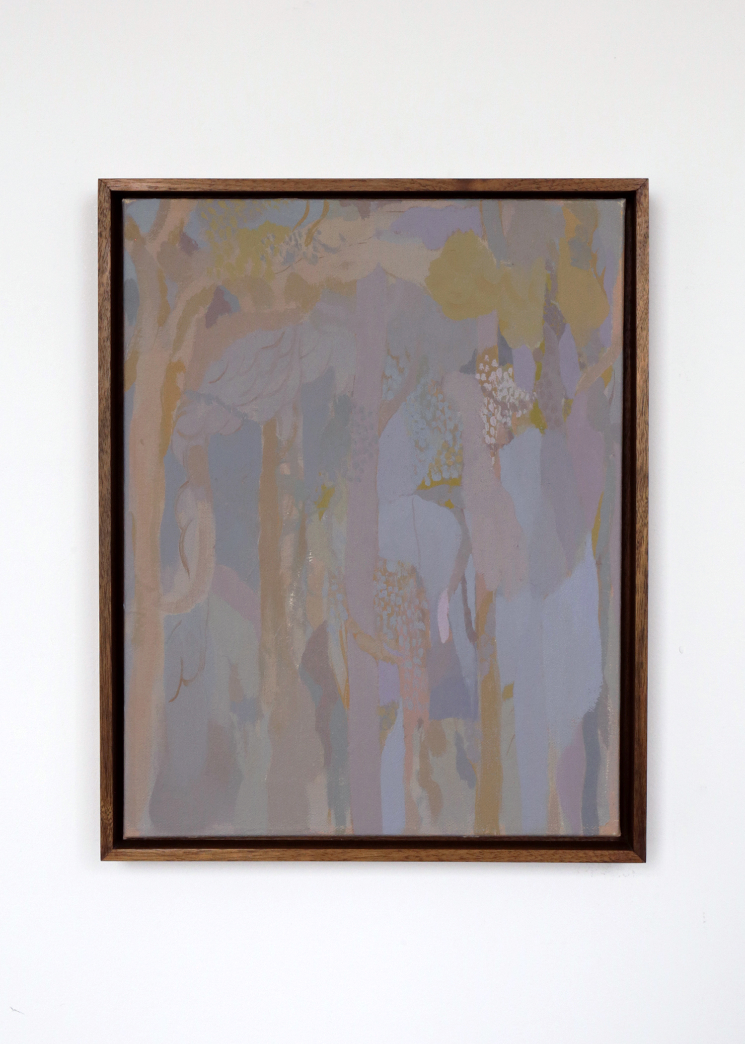 Pines and Plums, Oil on Canvas, 11 x 14," 2021