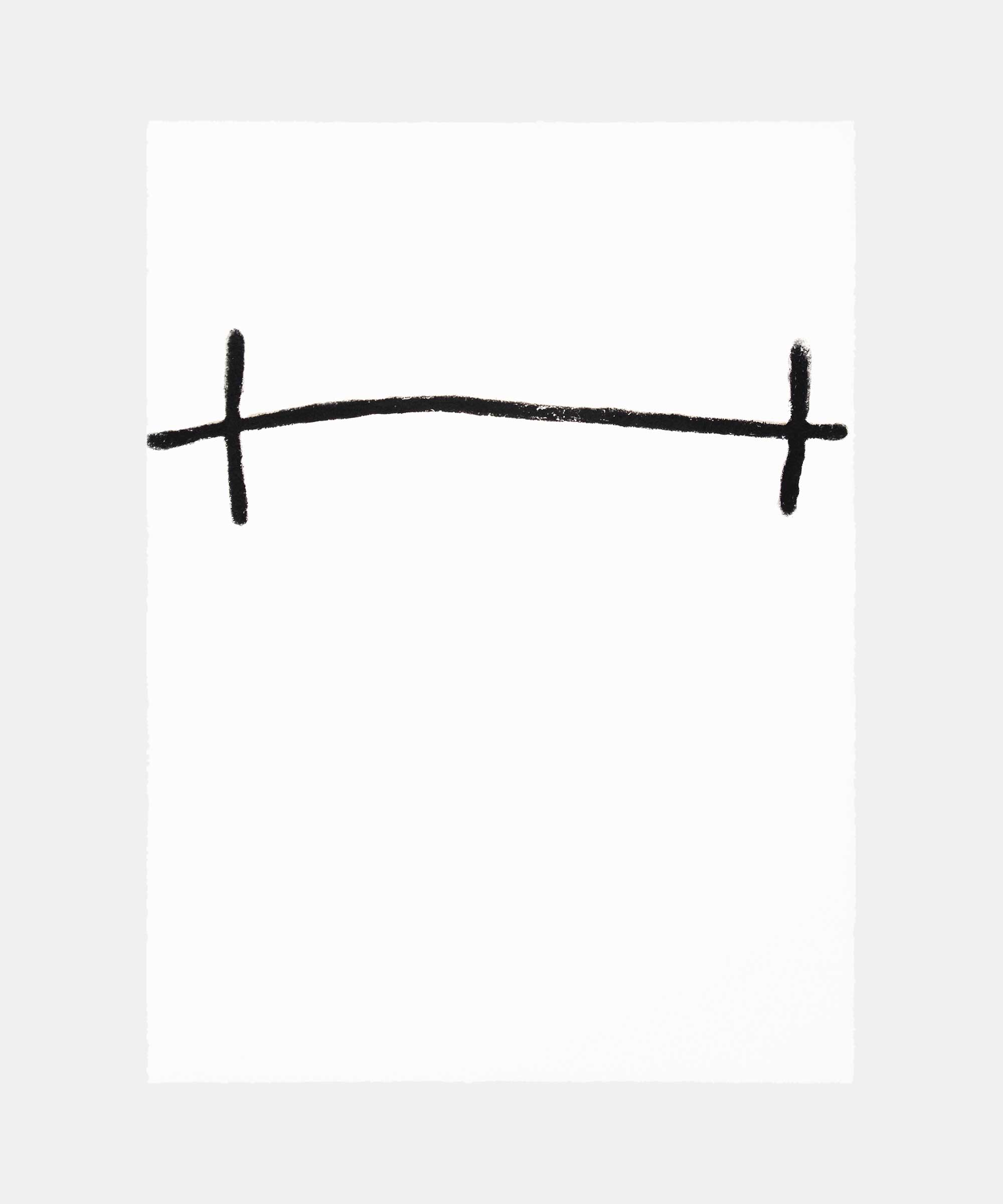 Both sides, 2015. Carborundum print. 56&#160;×&#160;76&#160;cm. Edition of 1.