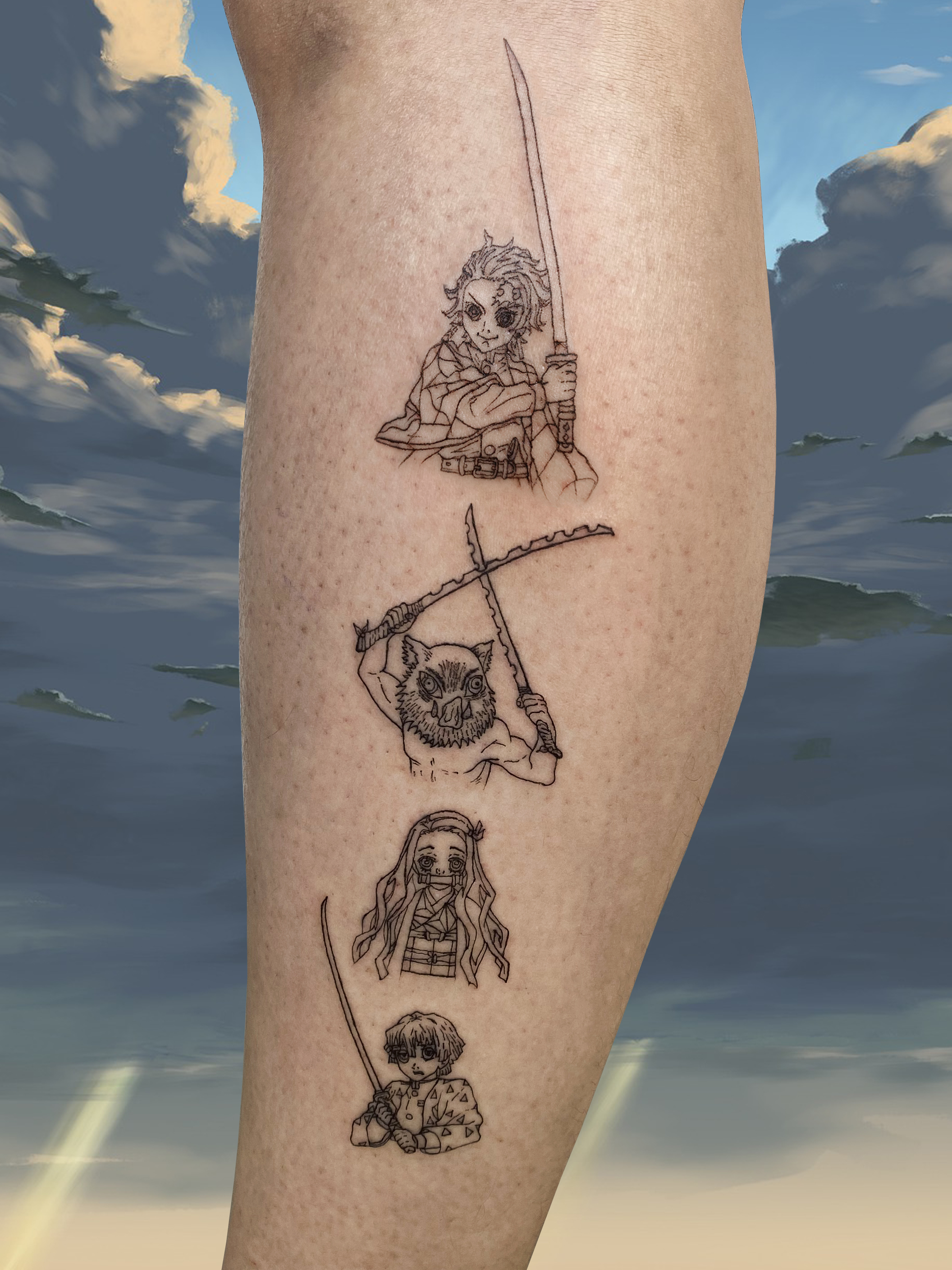 Demon Slayer Tattoo Design Idea  OhMyTat