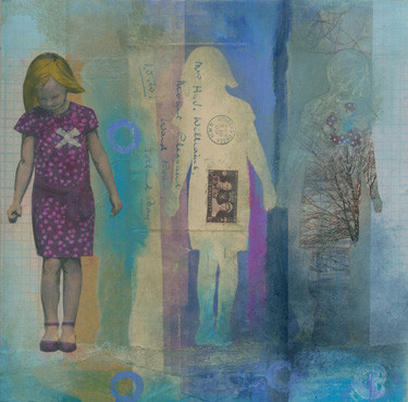 Golders Green 2013  Mixed media on board 12” x 12”