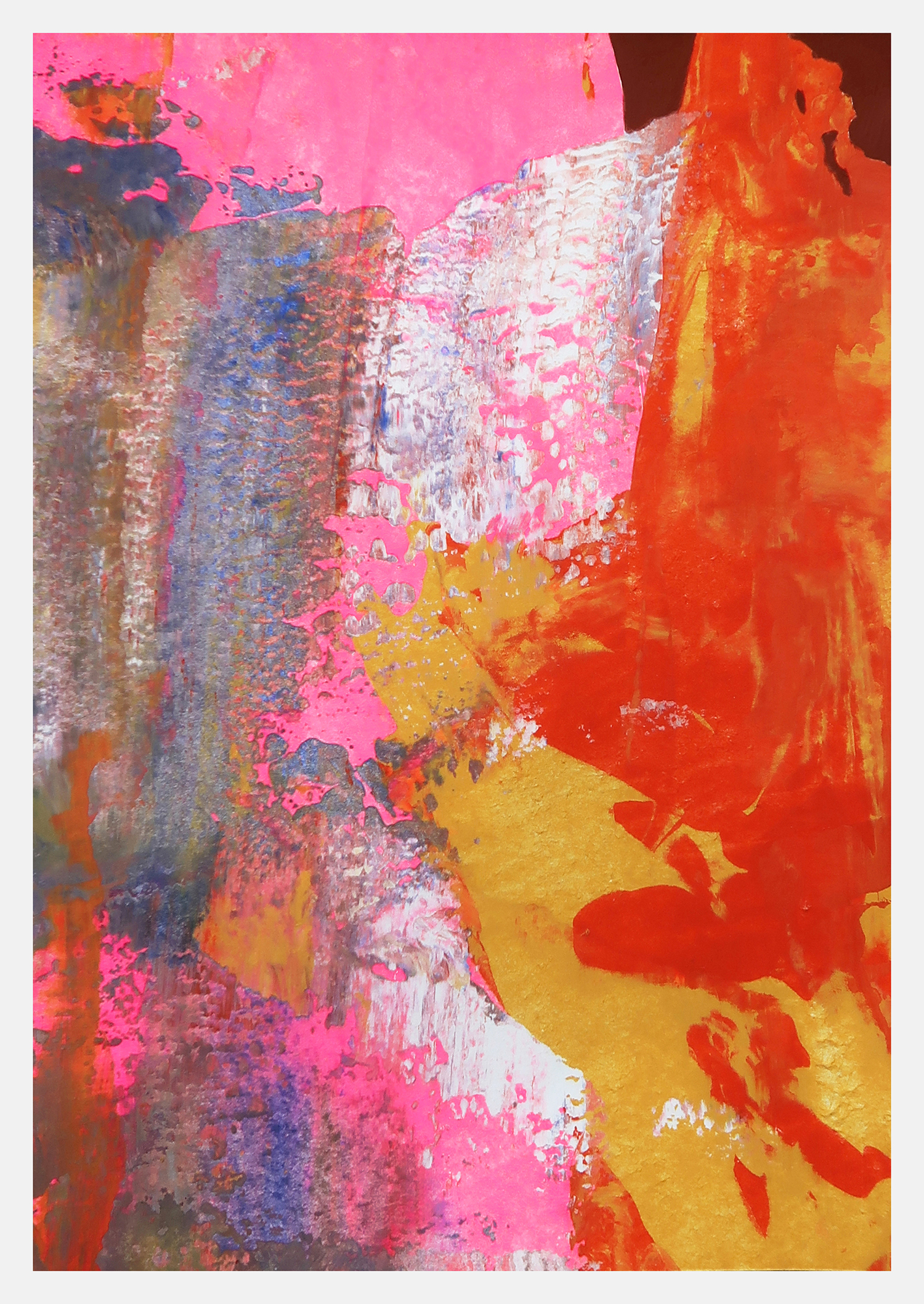 Untitled 578, 2021, Acrylic on paper, 21x14.8cm