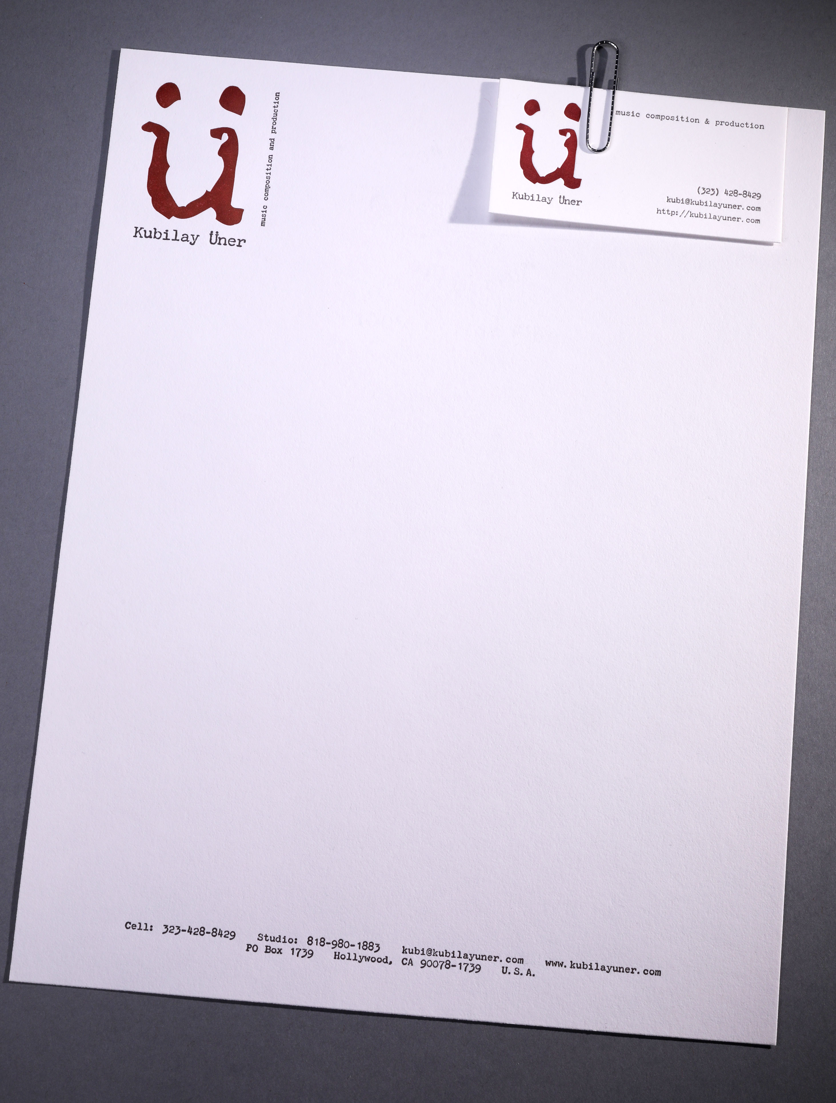 LETTERPRESSUner stationery set