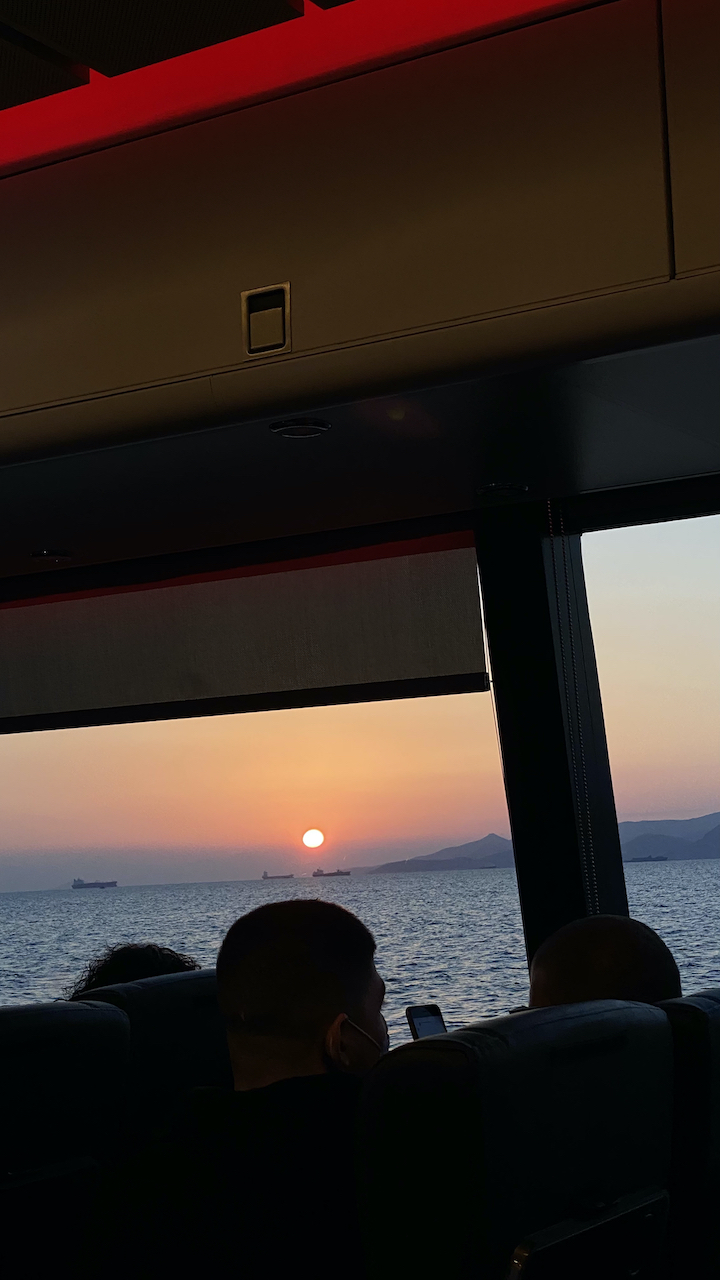 20221108, 17:11. From Port of Piraeus to Hydra Port.