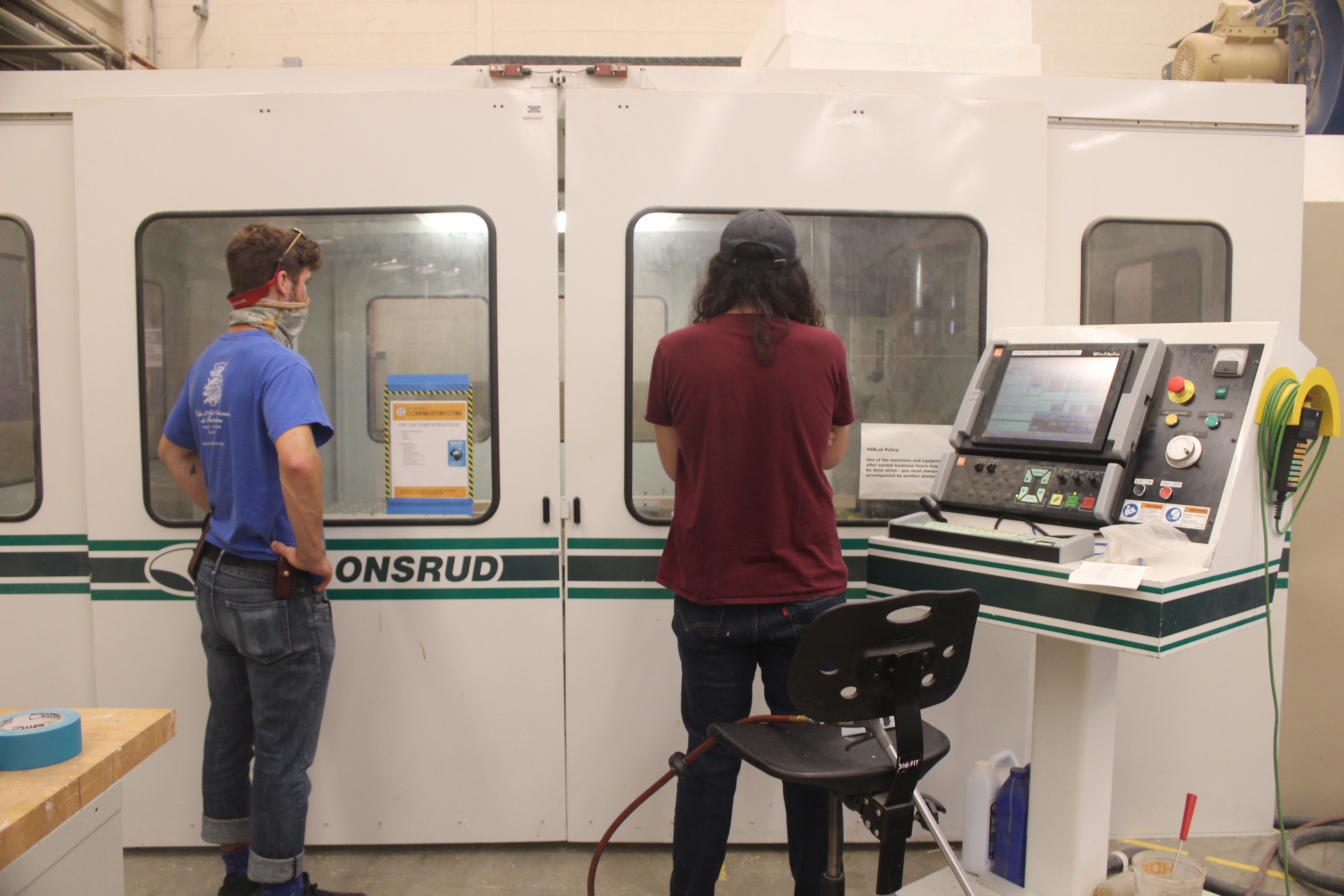 side 1 cut in progress