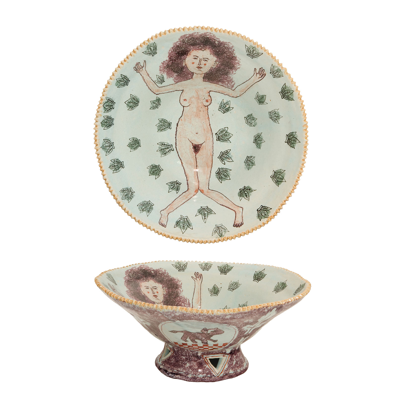 Marlene Dumas,5.2.2008Glazed ceramic stonewareDiameter 33cm