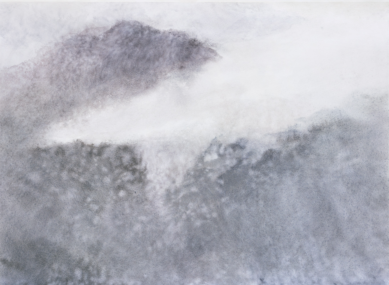 Versant, pluiewatercolour on paper56 x 76 cm, 2019