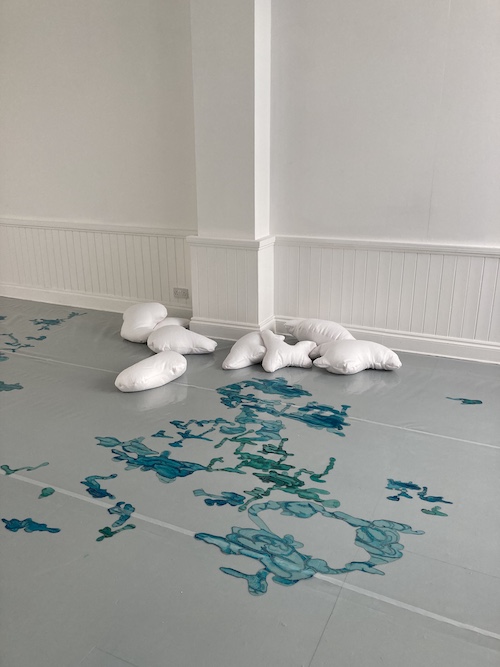 Abi Spendlove, Underfoot, 2020. Installation View. Departure Lounge, Luton, UK.