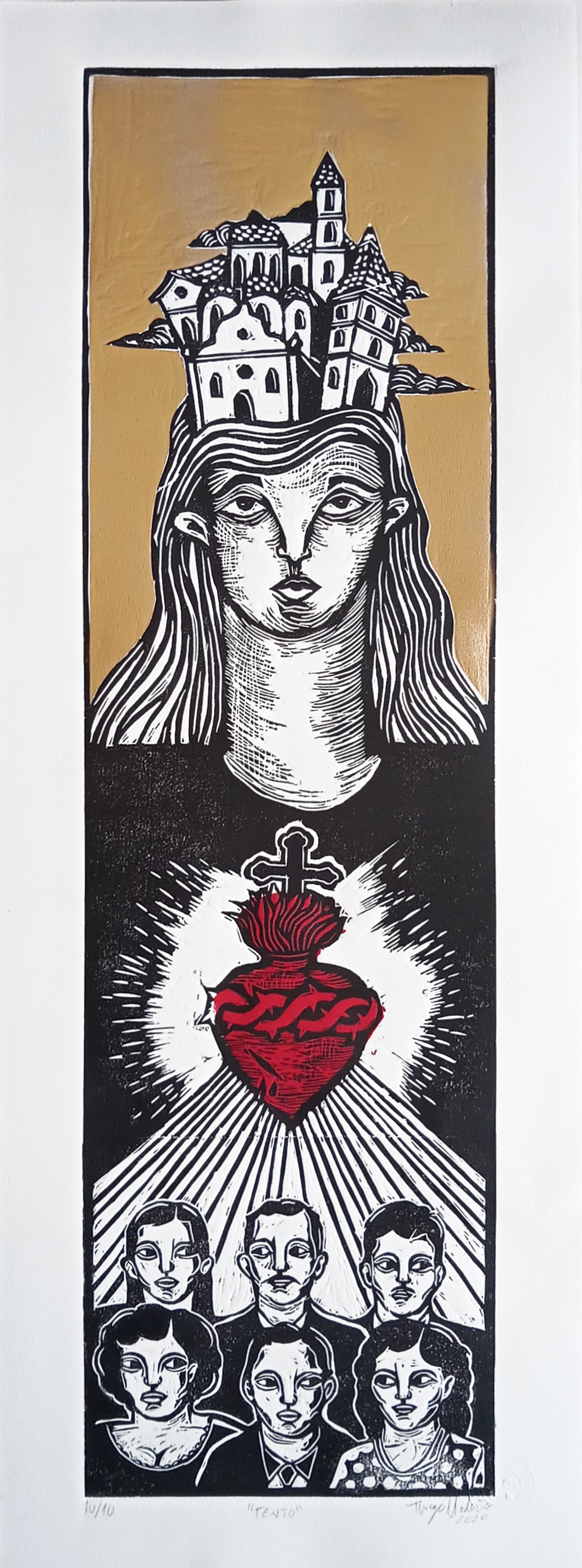 Tento | 30x86cm | 2020 | Xilogravura