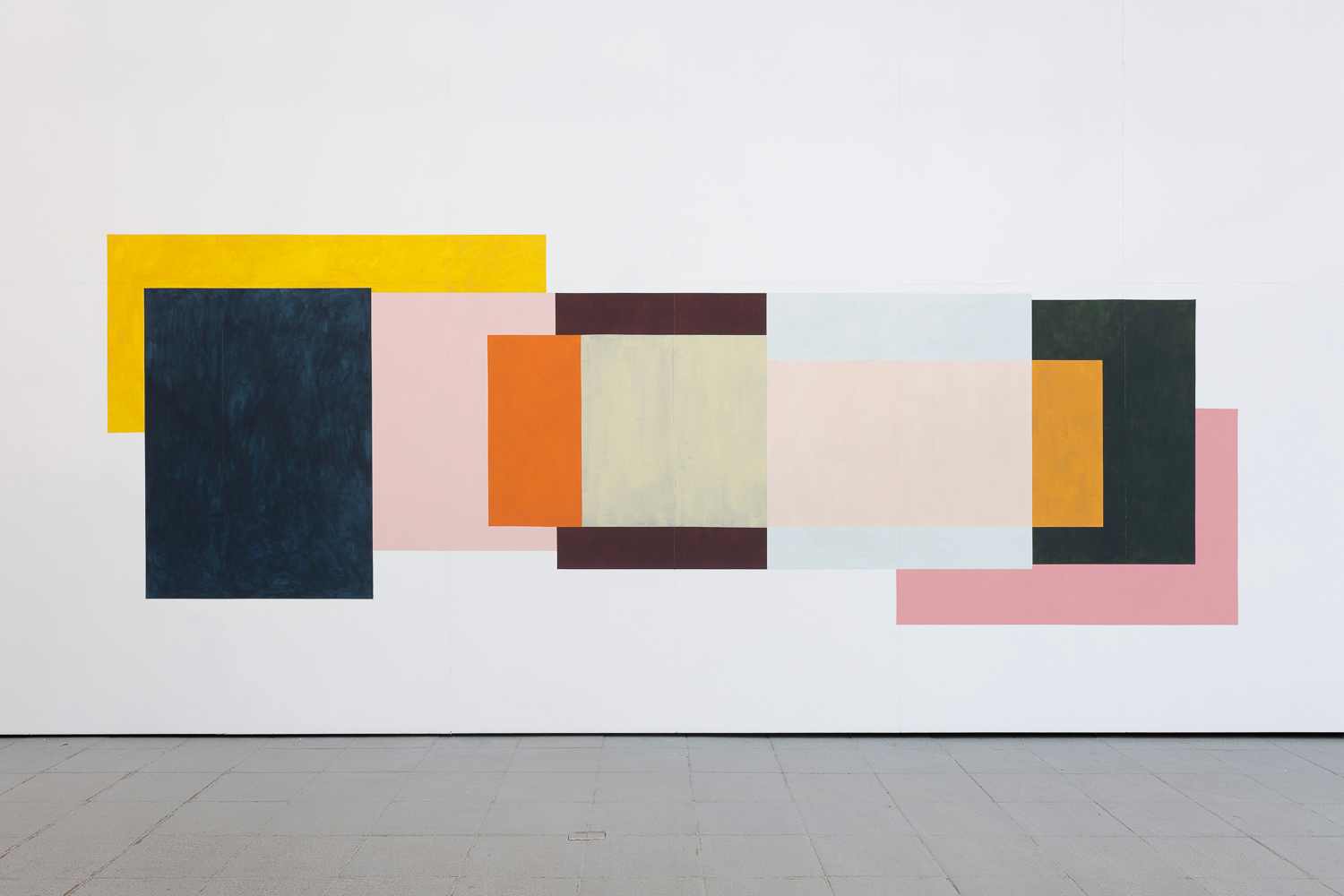 The endless day, 2023. Site-specific wall painting (acrylic on wall). Photo: Rob Harris 