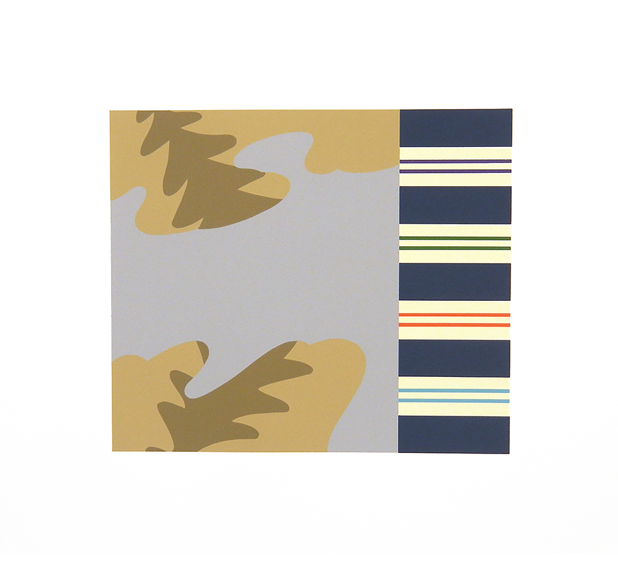 Well, I Got a Christmas Card From Her, 21.5" x 19.5", Silkscreen on Paper