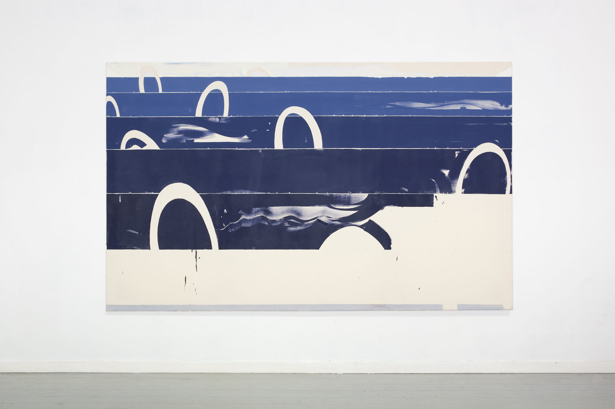 &bdquo;E / L // : K / 6&ldquo; 2015. Oil on canvas, 152 x 250cm