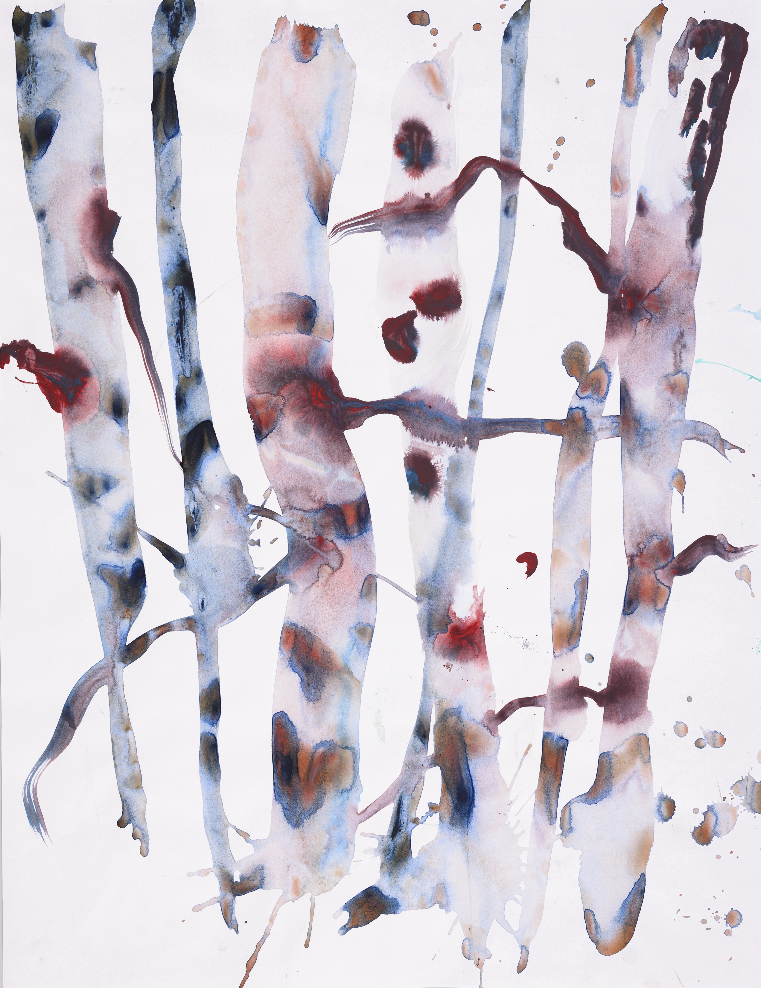 Study of nature 2021Acrylic on paper 65×50cm