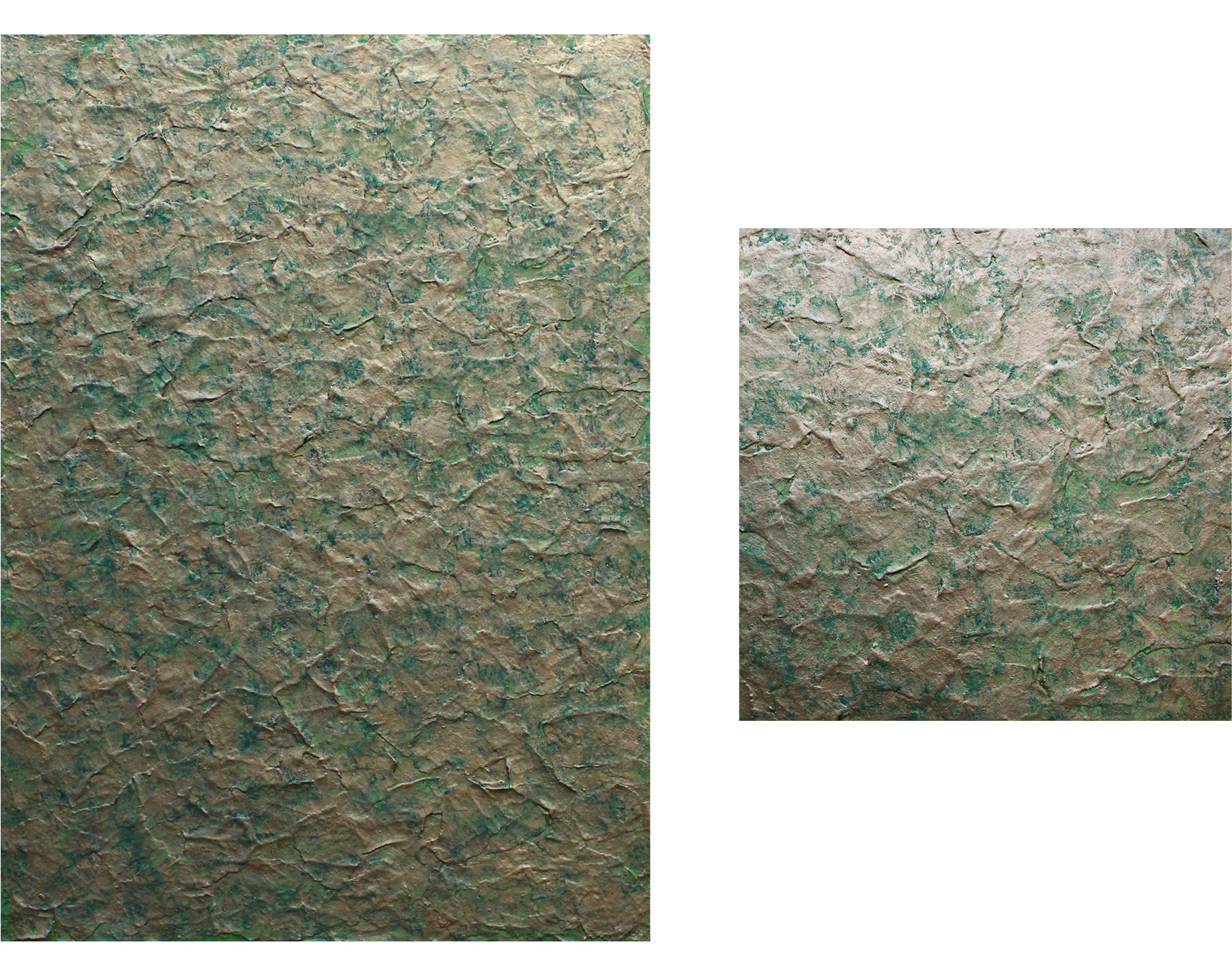 Acrylique, 47x66 cm  et d&eacute;tail.