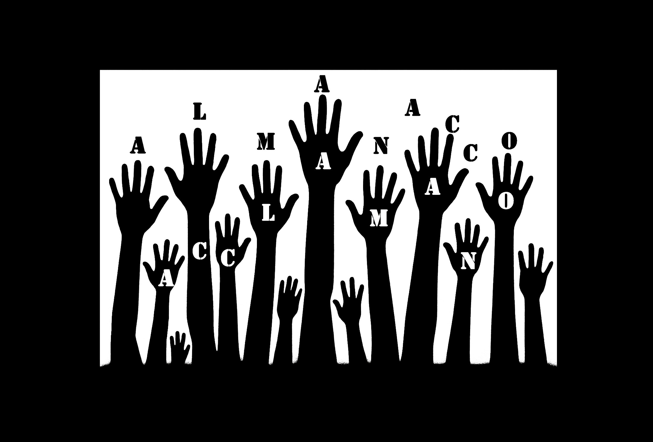 Su Le Mani, 2025; collage digitale, stampa su carta 300 g/m², 14,8 x 21 cm