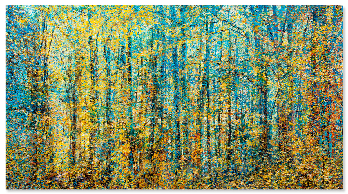 "Dreams that you dream", jaune et vert, 120x65,5cm, 2020