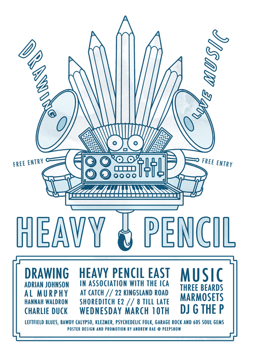 Heavy Pencil Poster