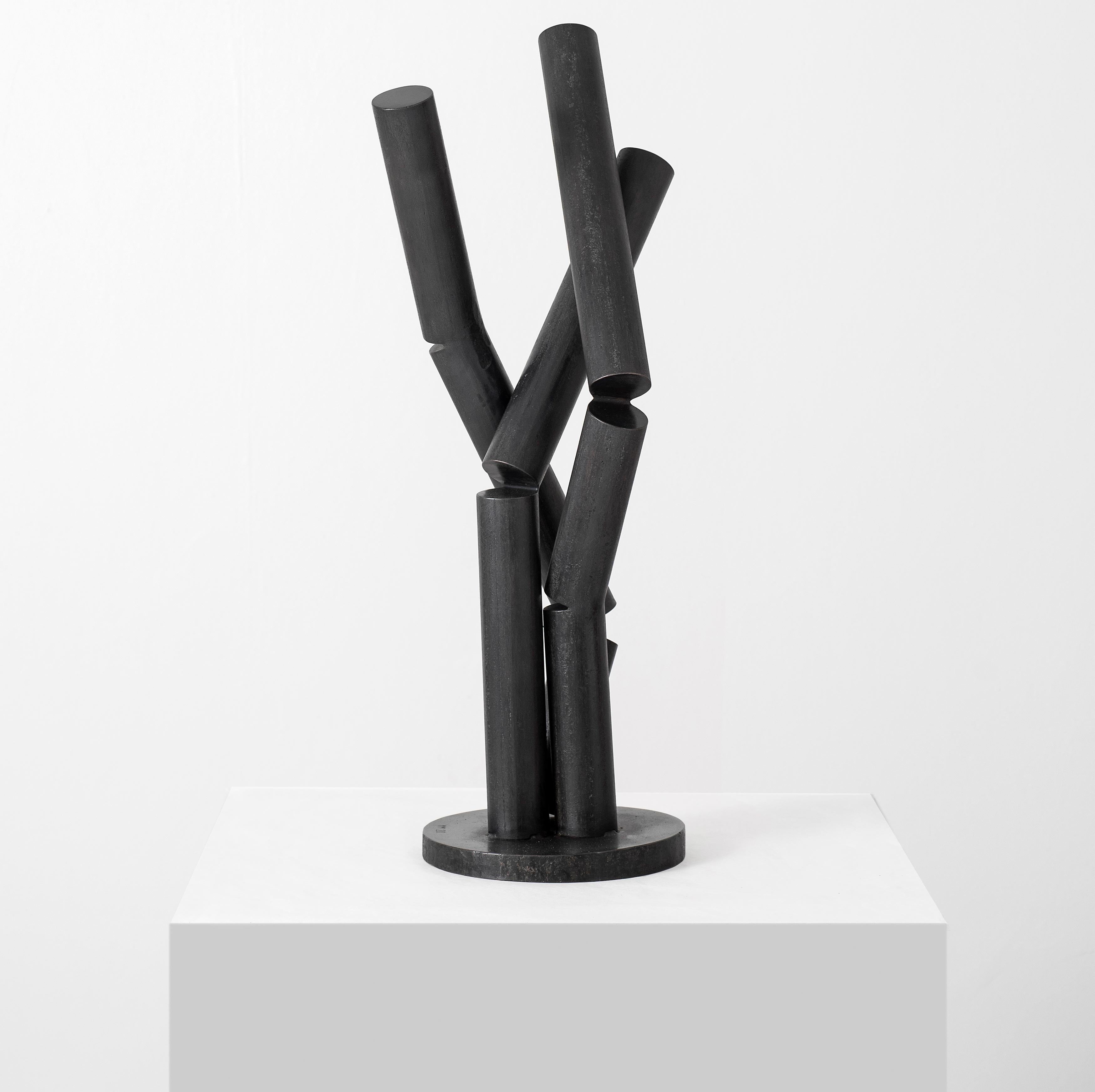 After the fact III, 2020 Steel, copper and patina, 35 × 20 × 25 cm