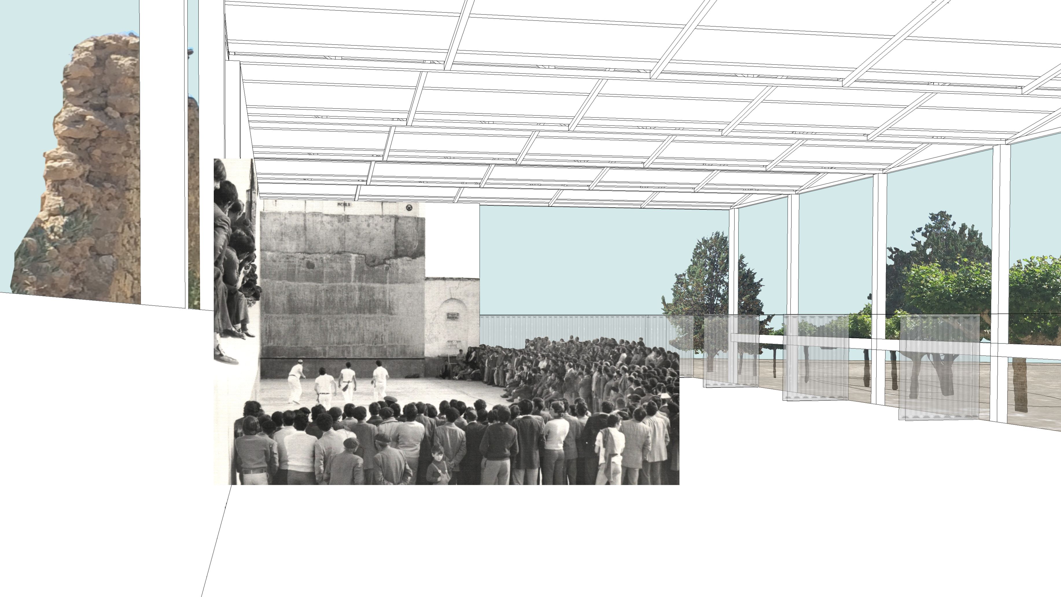 [la cava], landscape project, refurbishment and reprogrammation of an existing building, Winner - national competition, Roa, Burgos, 2015 - in progress.