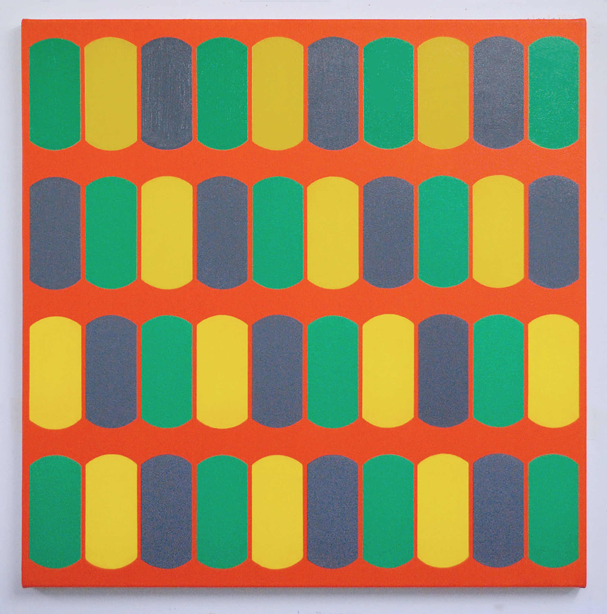 Scuta XII 61cm x 61cm oil and acrylic on canvas 2014