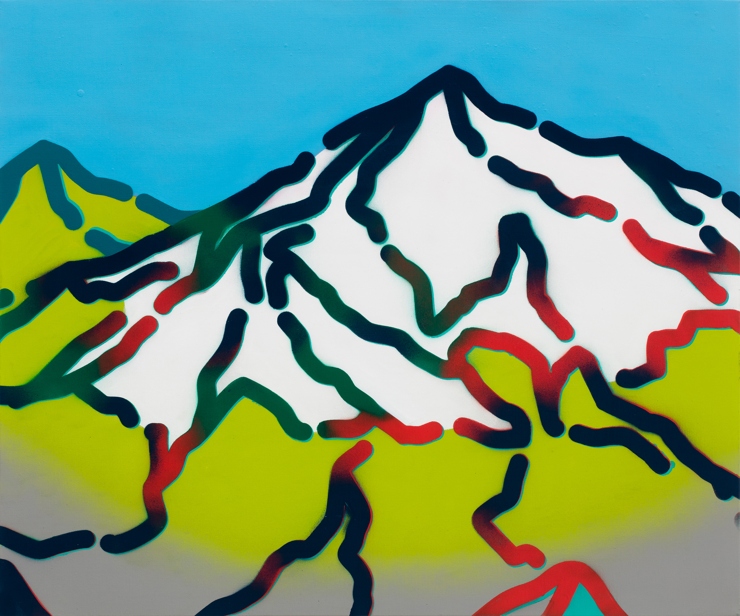 Permanent snow 2016, acrylic on canvas, 60.6 x 72.7cm2016, 캔버스에 아크릴,60.6 x 72.7cm