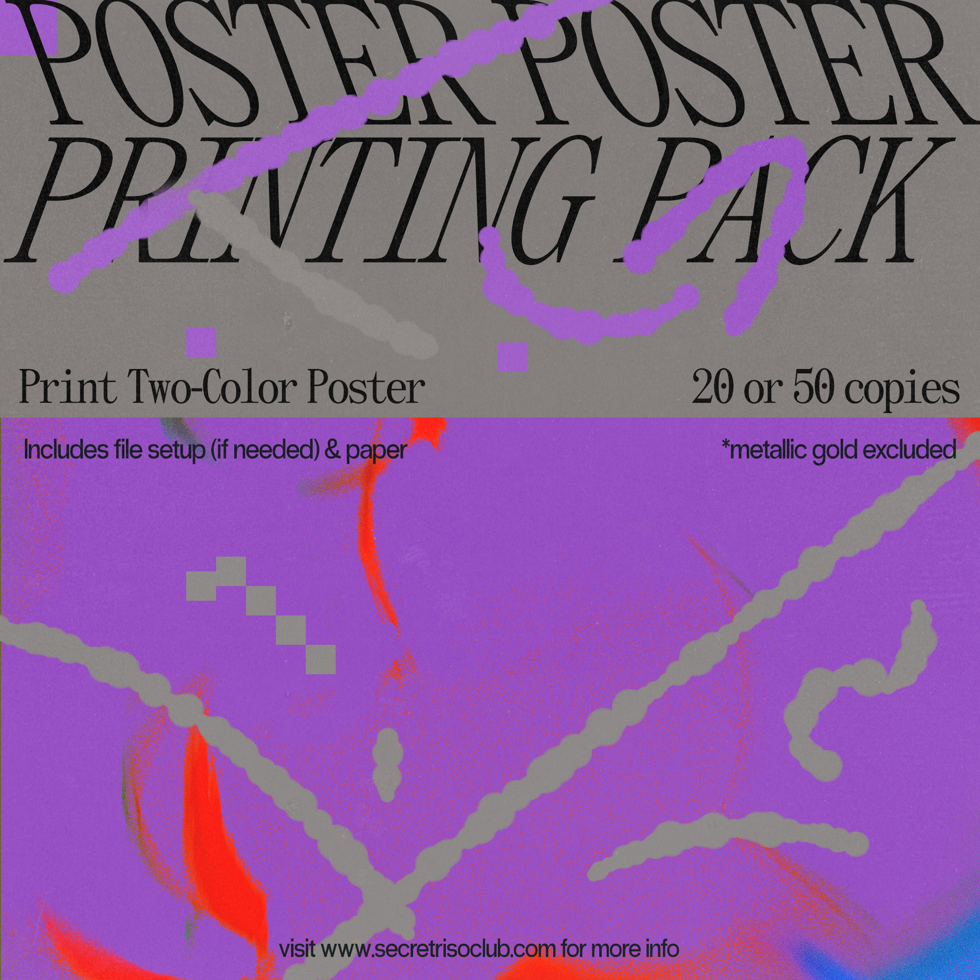 Etna Monument bekvemmelighed Poster Printing Pack - Secret Riso Club