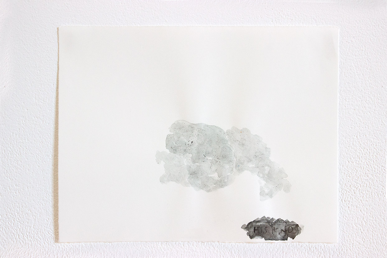 Hands, pigment, 9" x 7