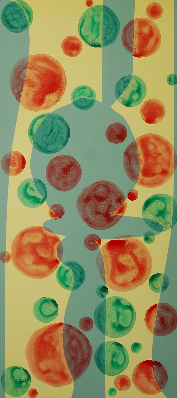 Untitled 2010, acrylic on canvas, 220 x 100 cm