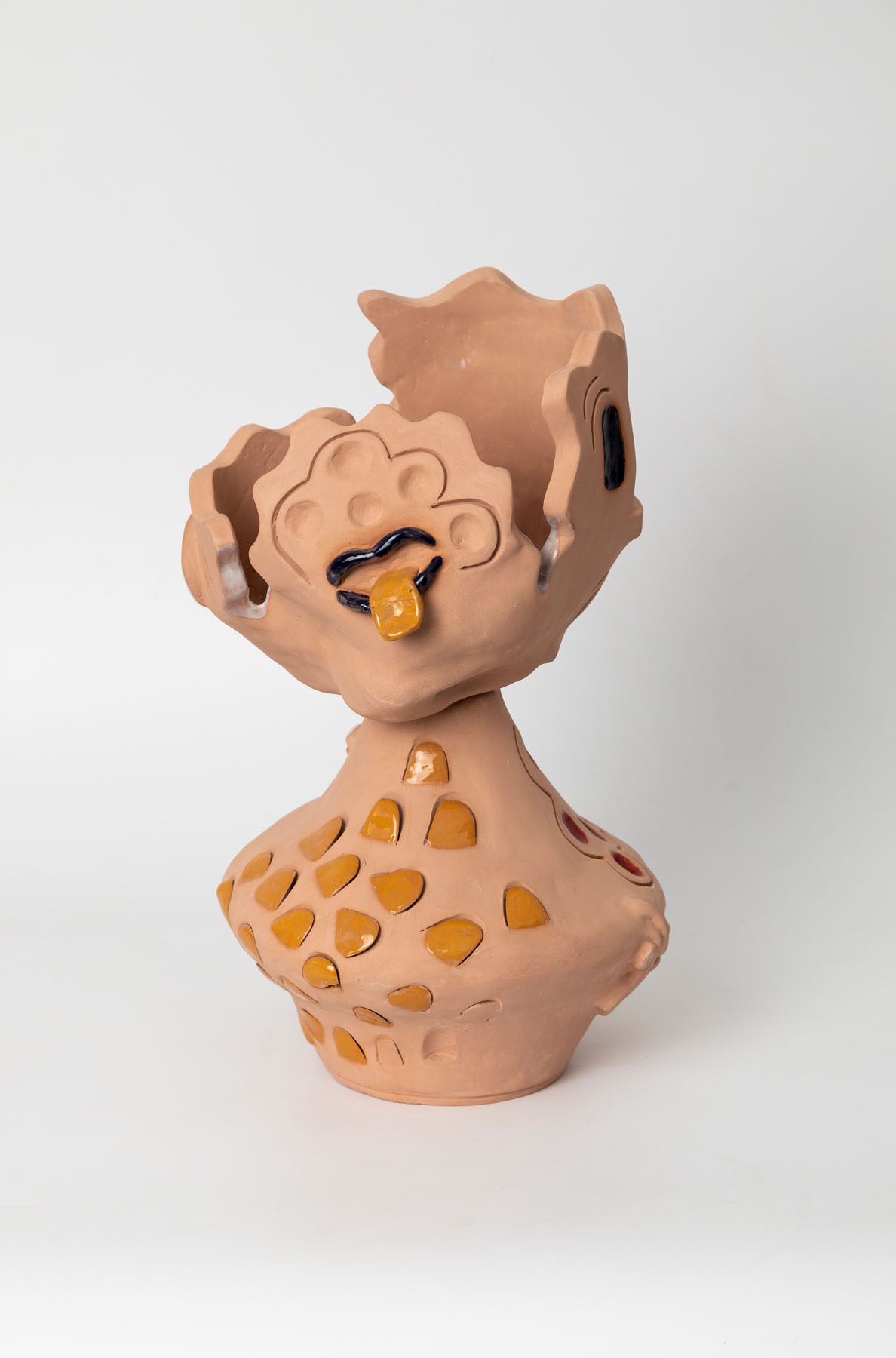 Face II Ceramic and Enamel 40 x 22 x 20 cm