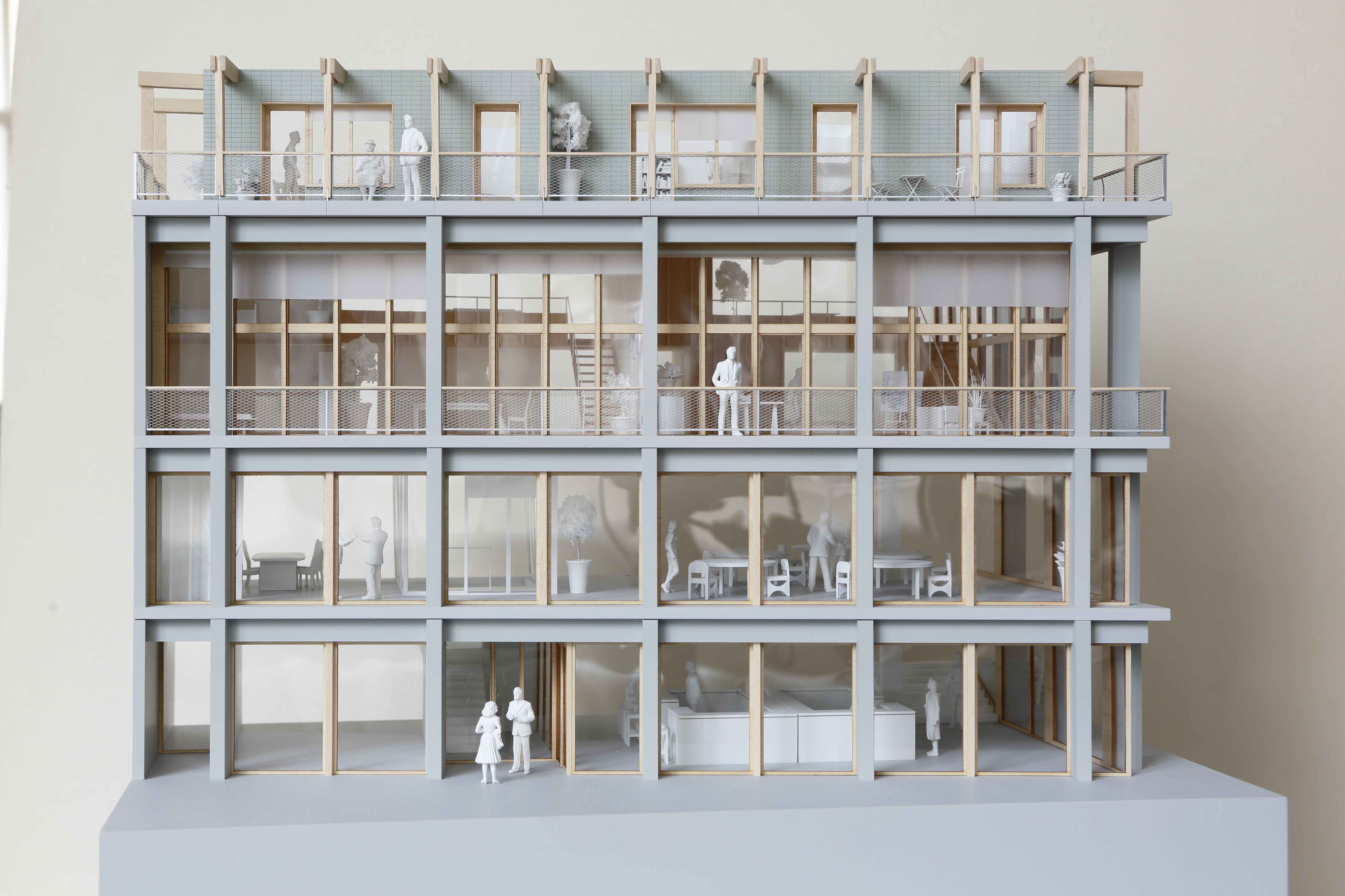 Model of Brunseau housing 