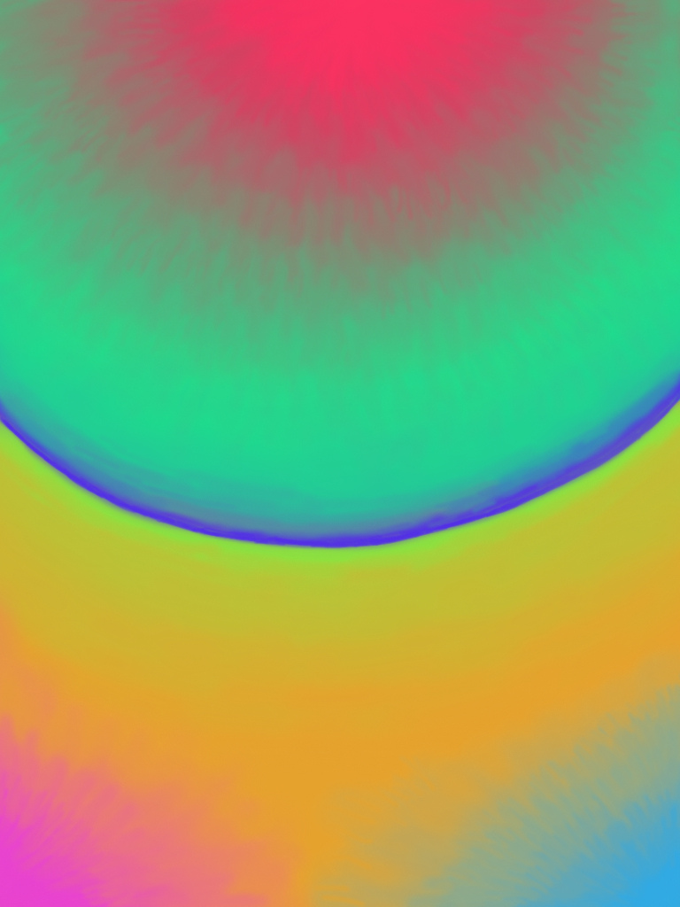 3. Seven colour gradations, with radial and perpendicular stroking.