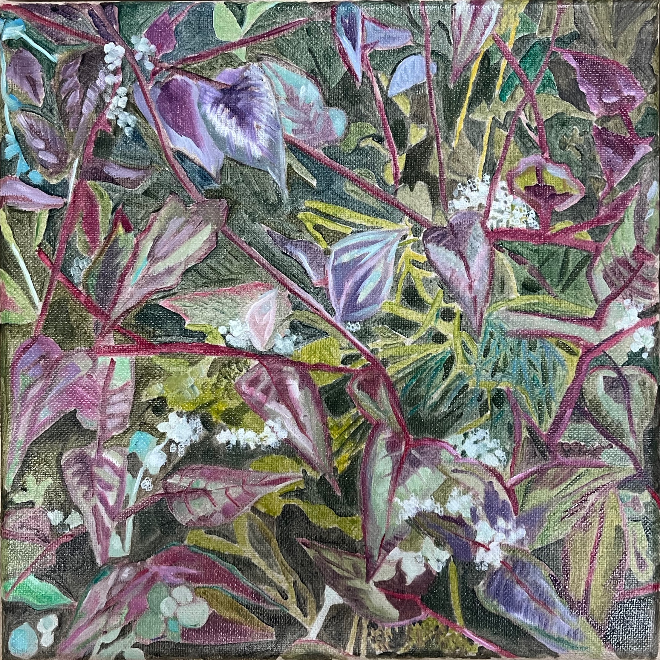 Tangle (2024), oil on linen, 20x20cm