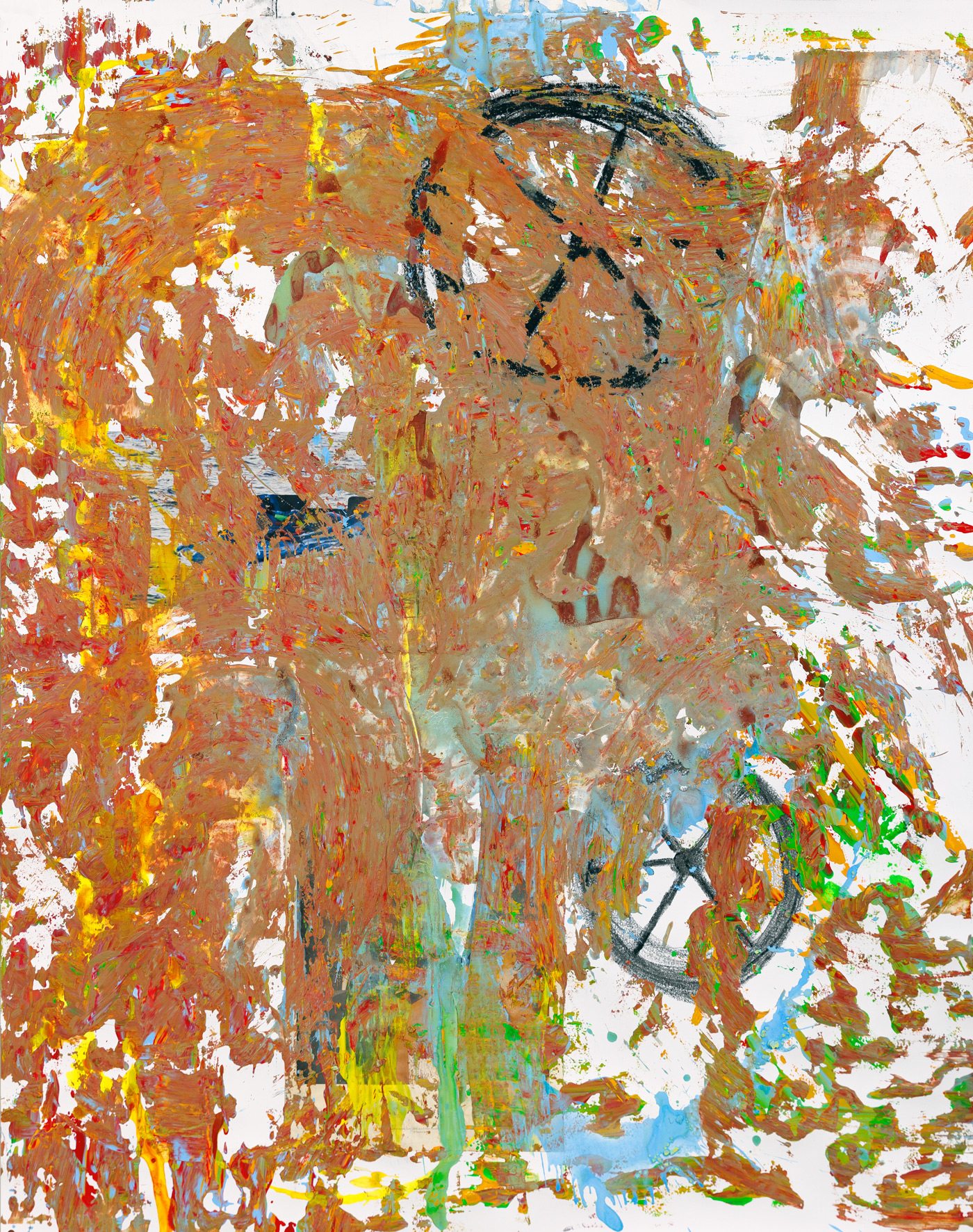 o. T.Acryl, Ölfarbe auf Papierca. 140 x 110 cm