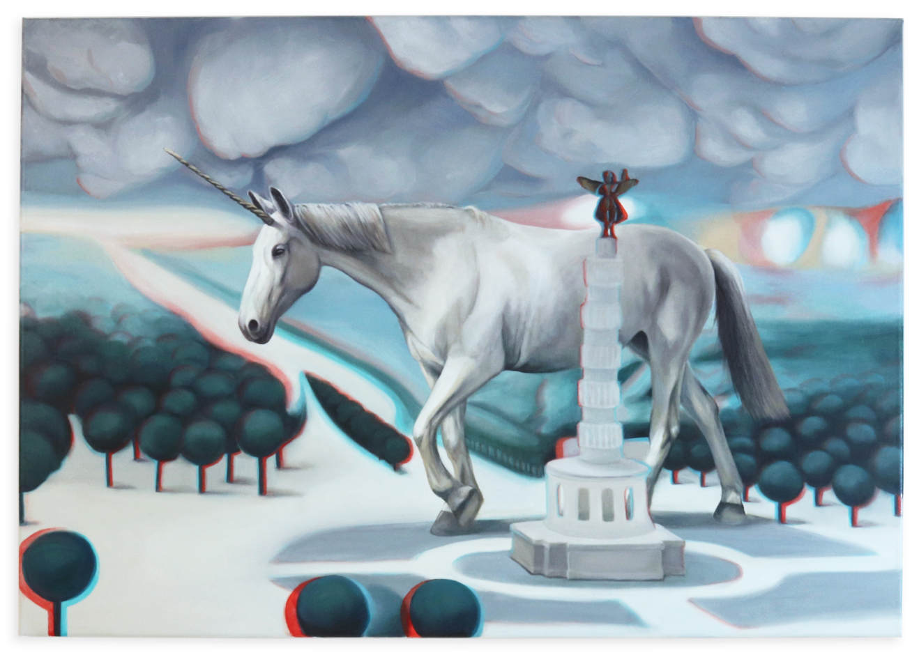  "Code 201 - completed", 70x100cm, Acrylic on canvas, 2025