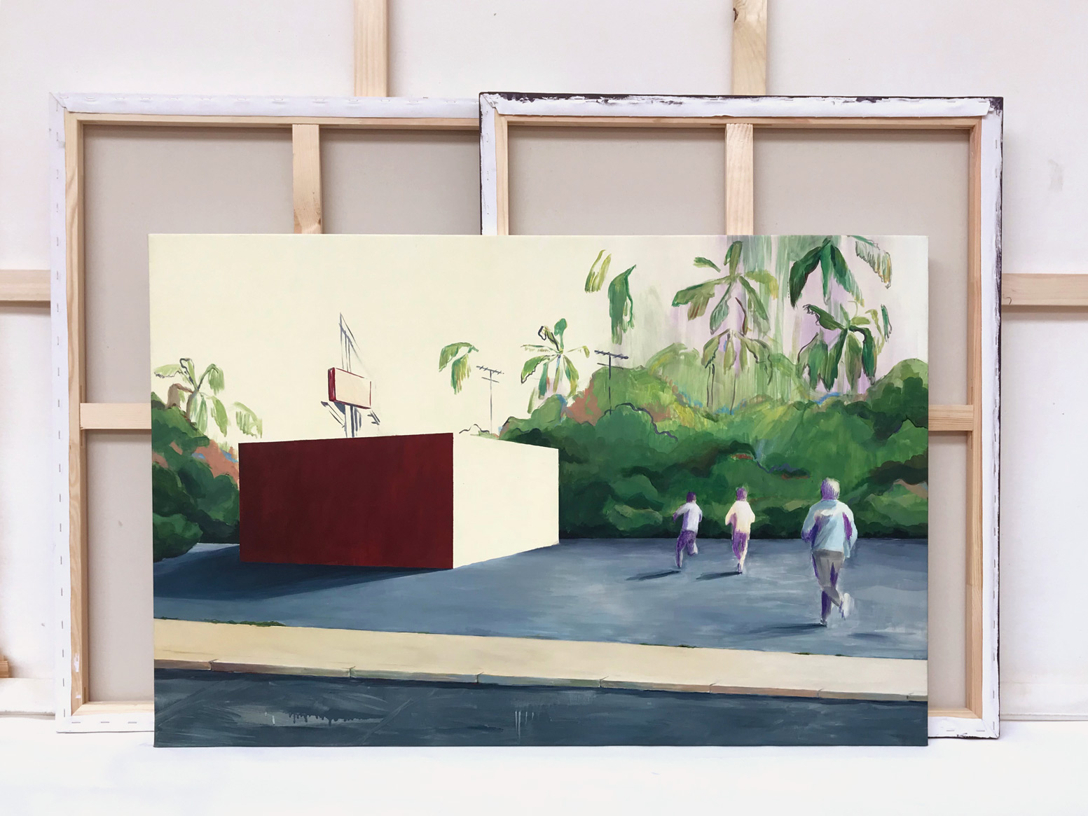 &lsquo;Run to ruin&rsquo; &ndash; Acrylic on Canvas &ndash; 78 x 118 cm