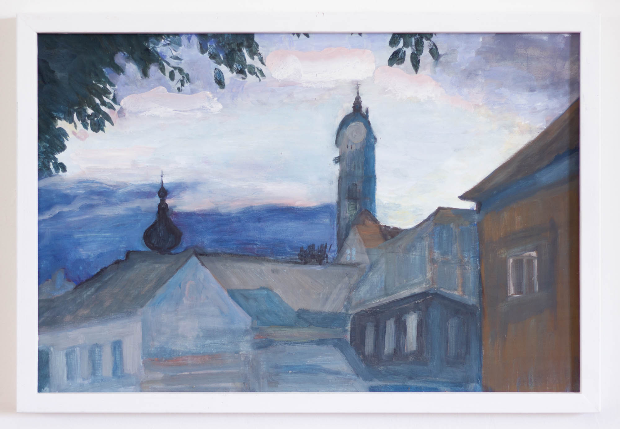 Dusk, Egg Tempera/ Board, 2019, 40,5x60cm