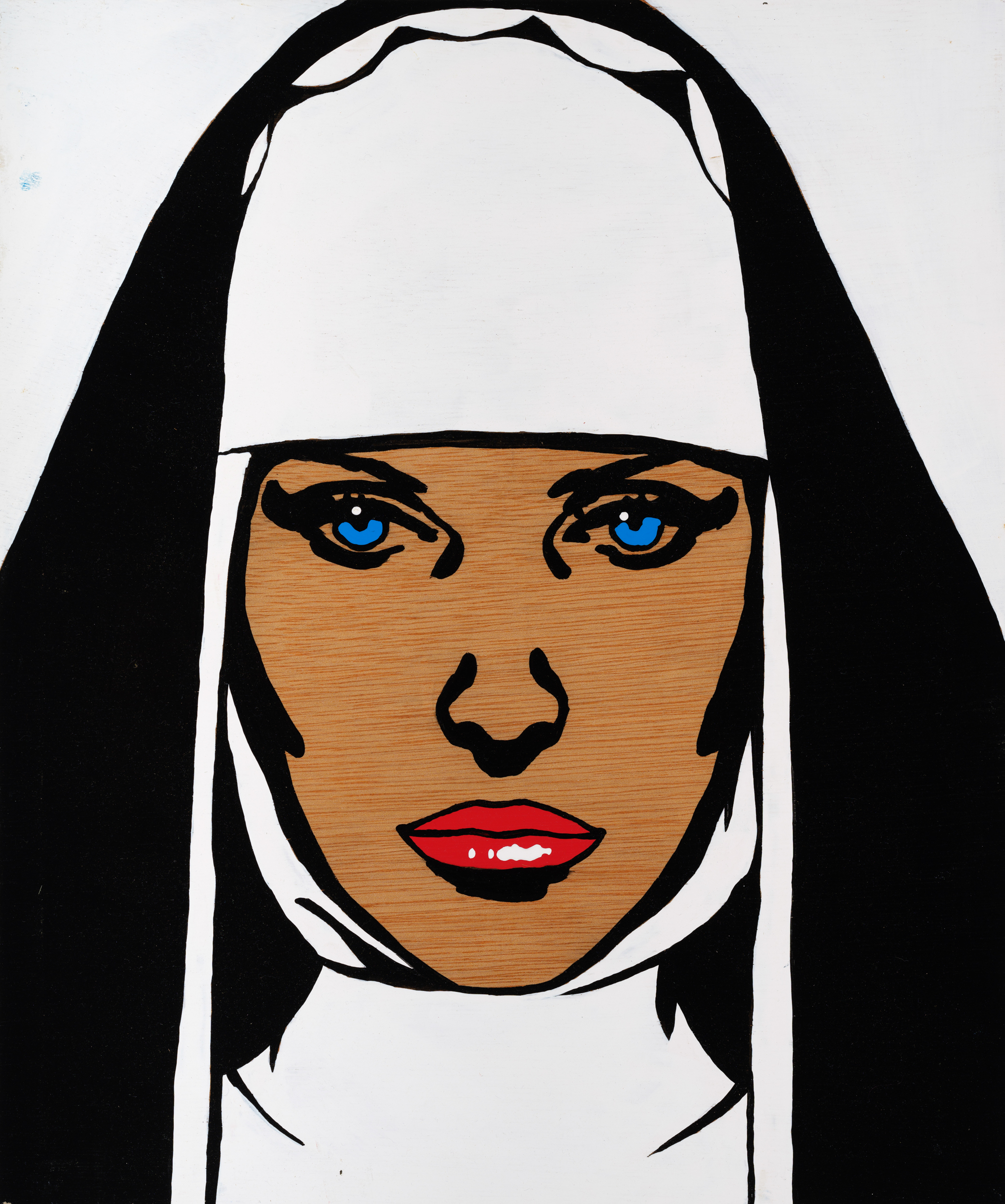 제목 미상, 2007, 나무패널에 에나멜, 40 x 34cmNo Title, 2007, enamel on wood panel, 40 x 34cm