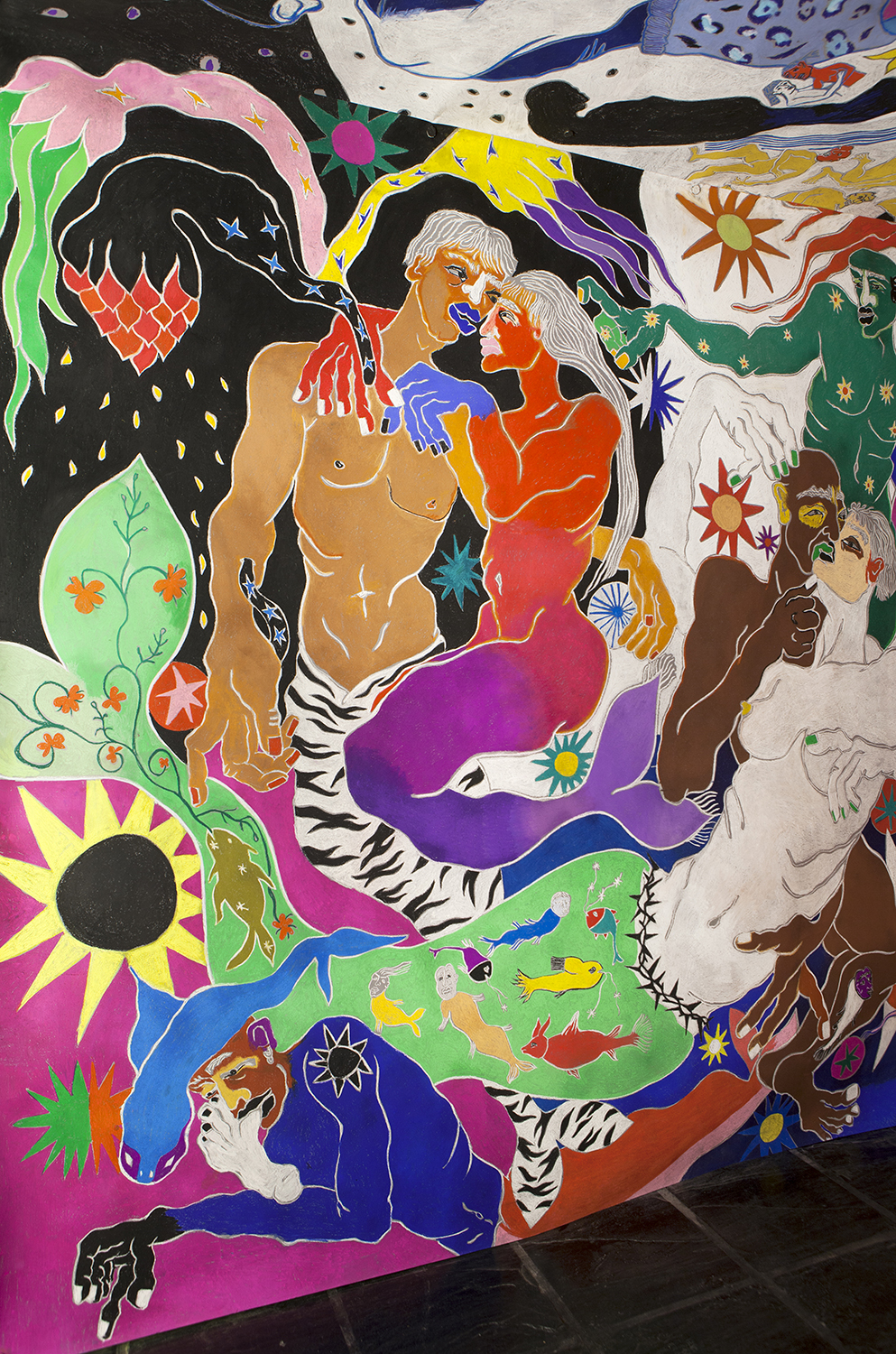 Sin títuloTiza pastel sobre papel265 x 250 cm2022(No disponible)