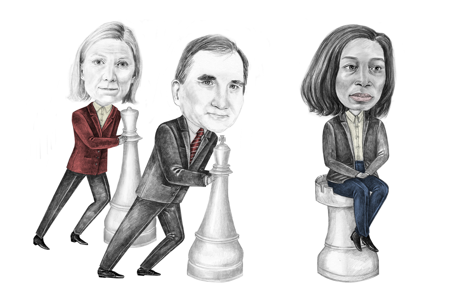 Magdalena Andersson, Stefan Löfven & Nyamko Sabuni