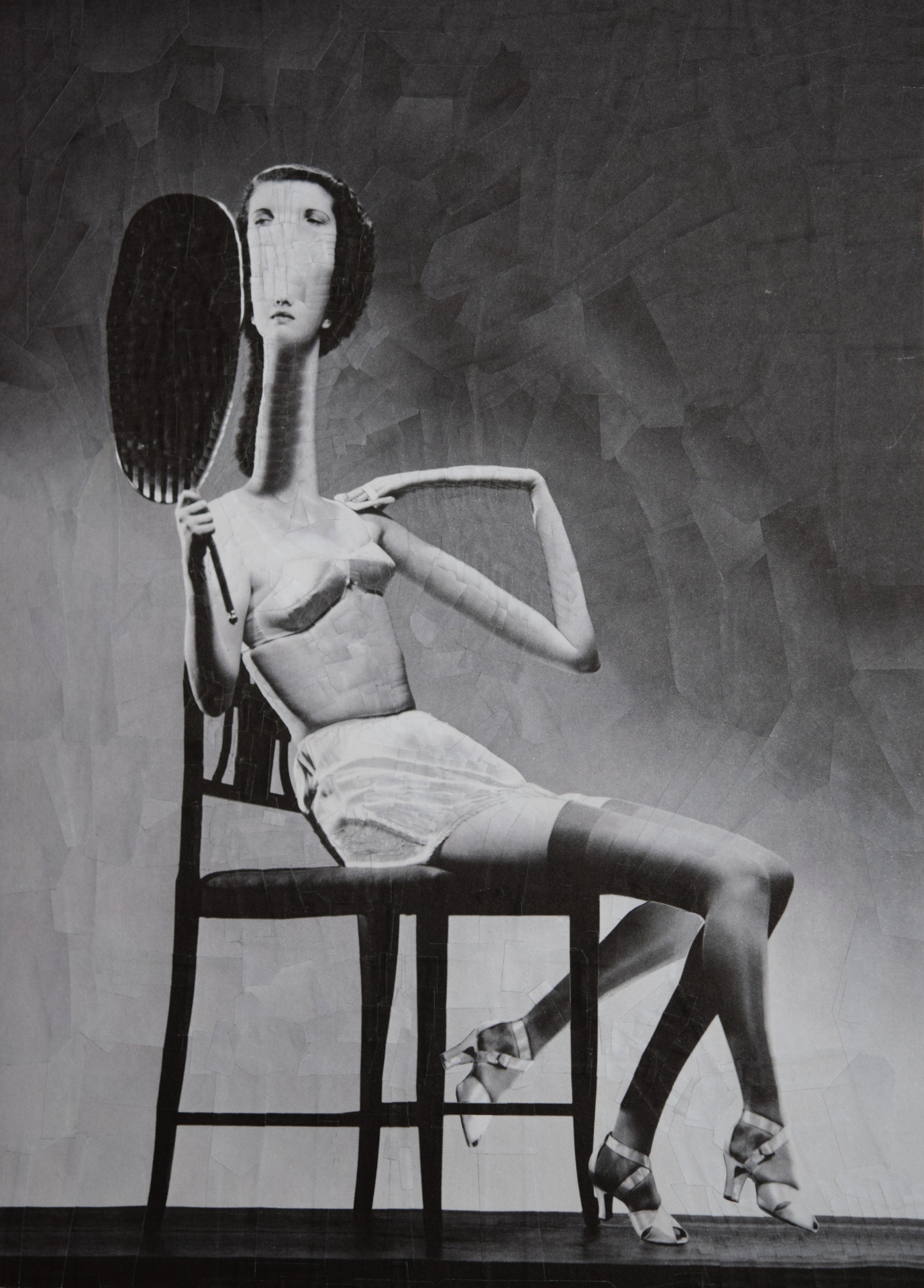 Woman with Mirror, 2018, 8.2 x 11.6 inches