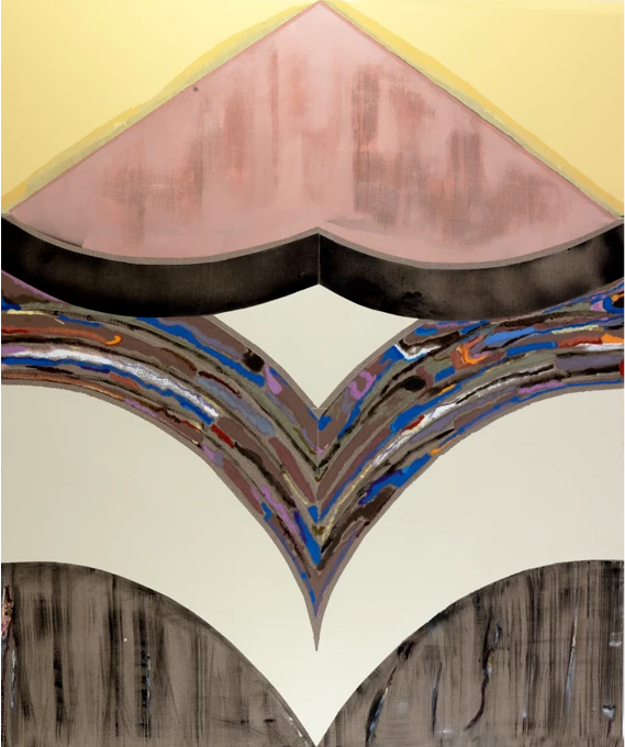 Pepa Prieto. HEARTS AND BONES, 2019. Acrílico y óleo sobre lienzo. 155x140 cm