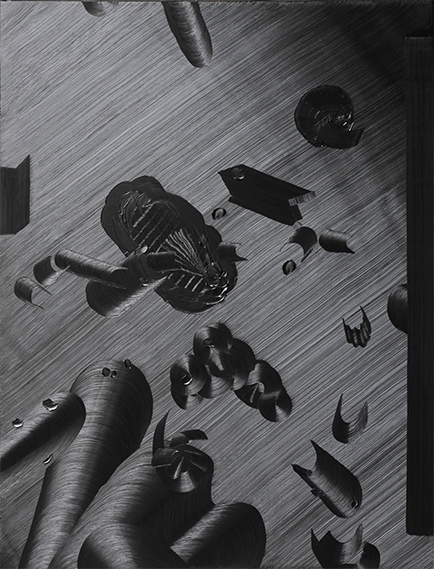 Black, 2016. Oil on Canvas, 60 x 48 Inches 