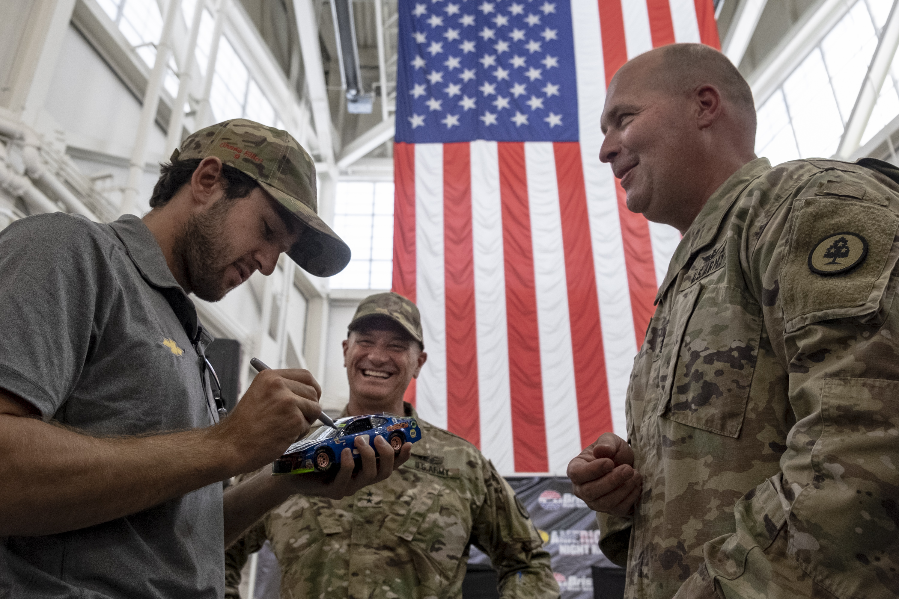 Chase Elliott visits Tennessee Air National Guard at Berry Field in Nashville, Tenn., Wednesday, July 31, 2019. USA Today Network | Tennessean.com