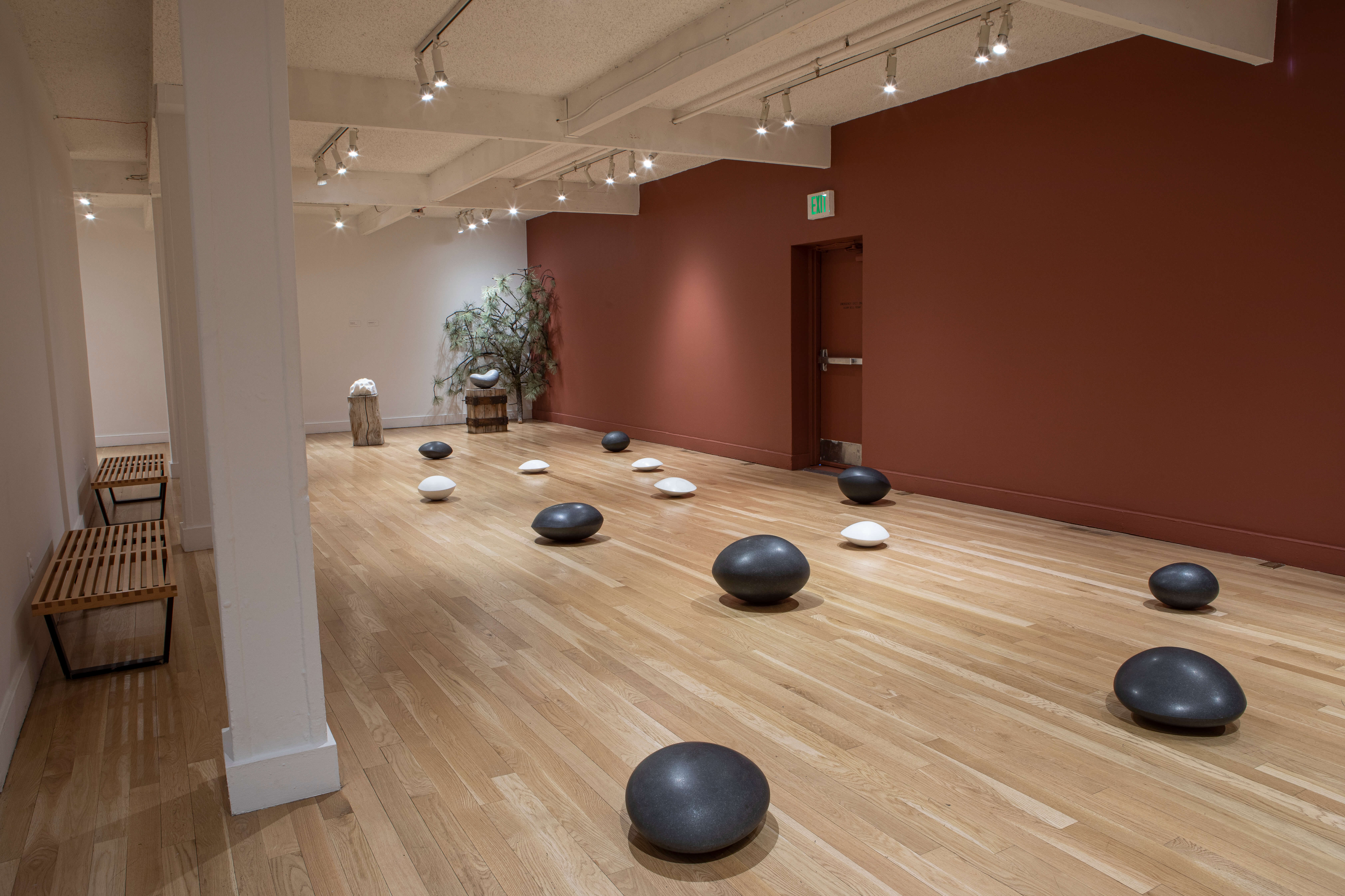 Incredible Lightness: Retrospective (solo exhibition) - Swedish Black Granite and Marble Resting Stones - Boulder Museum of Contemporary Art - 2021