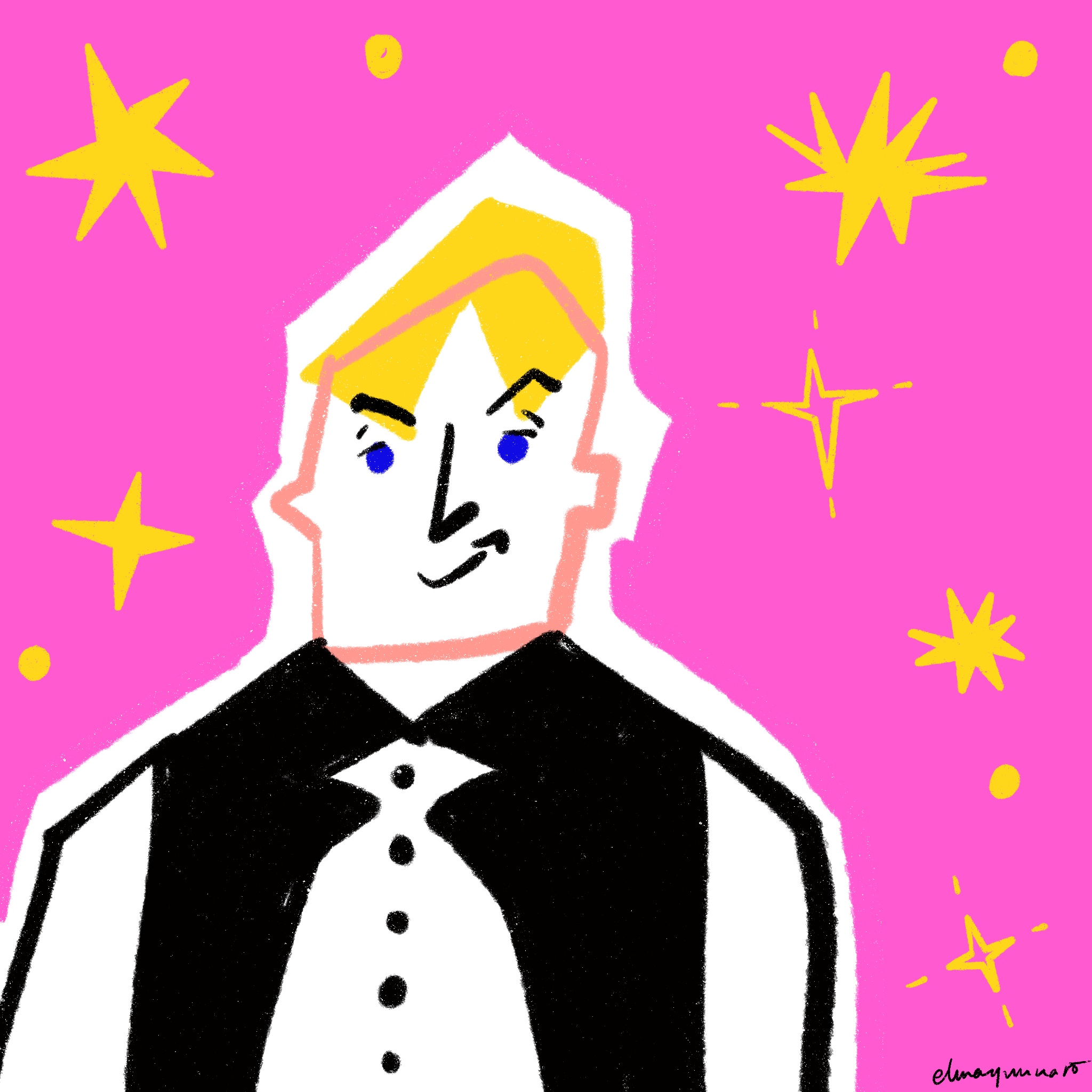 Portrait-shining man