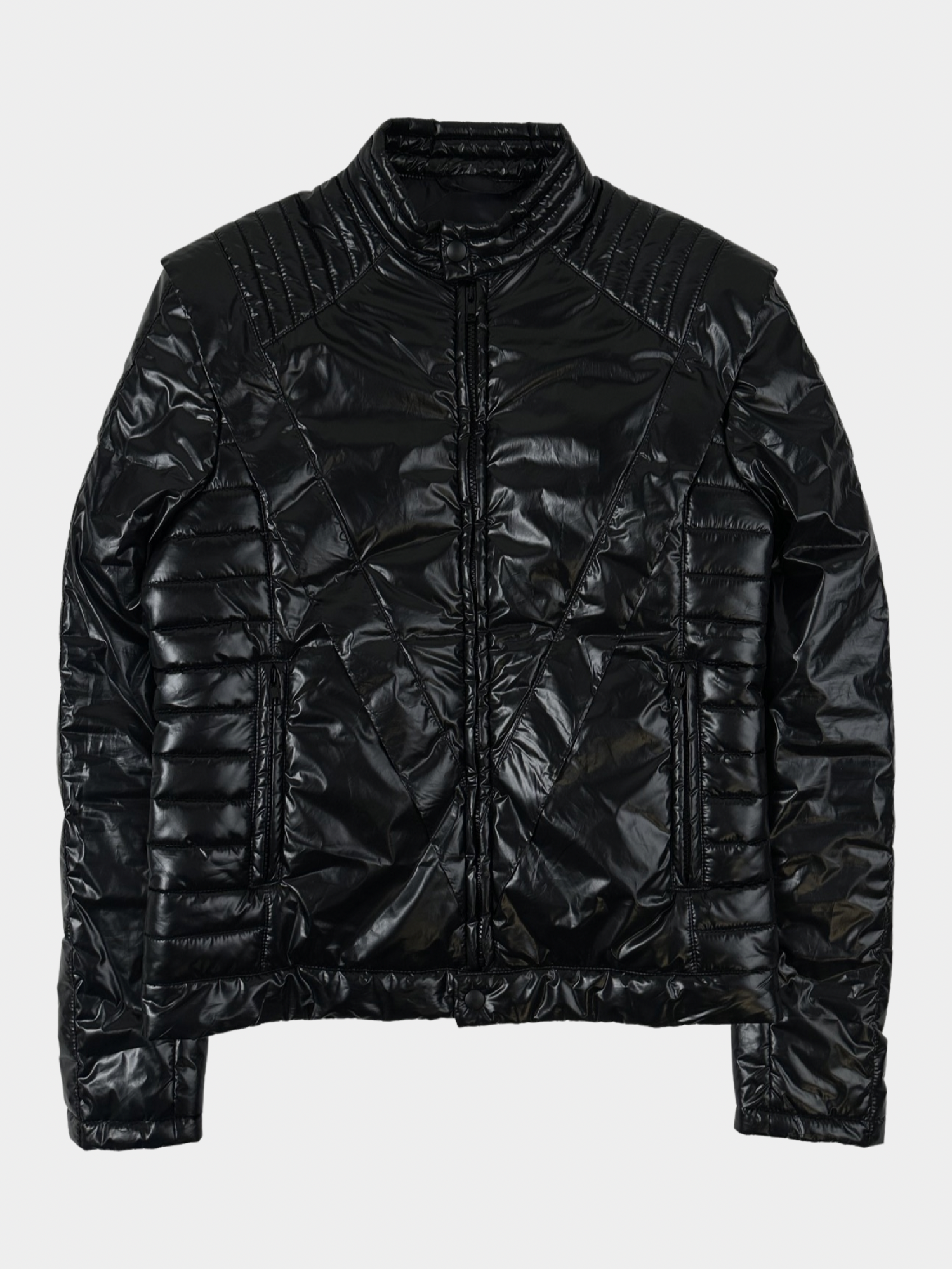 MM6 Maison Margiela Sleeveless Leather Jacket - Black