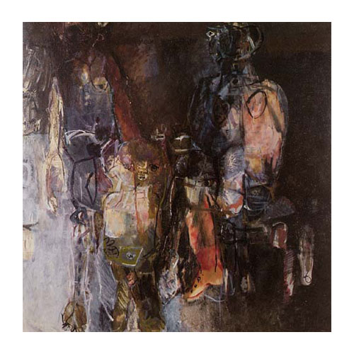 DENTRO LA CASA 1961, oil on canvas, 140cm x 140cm