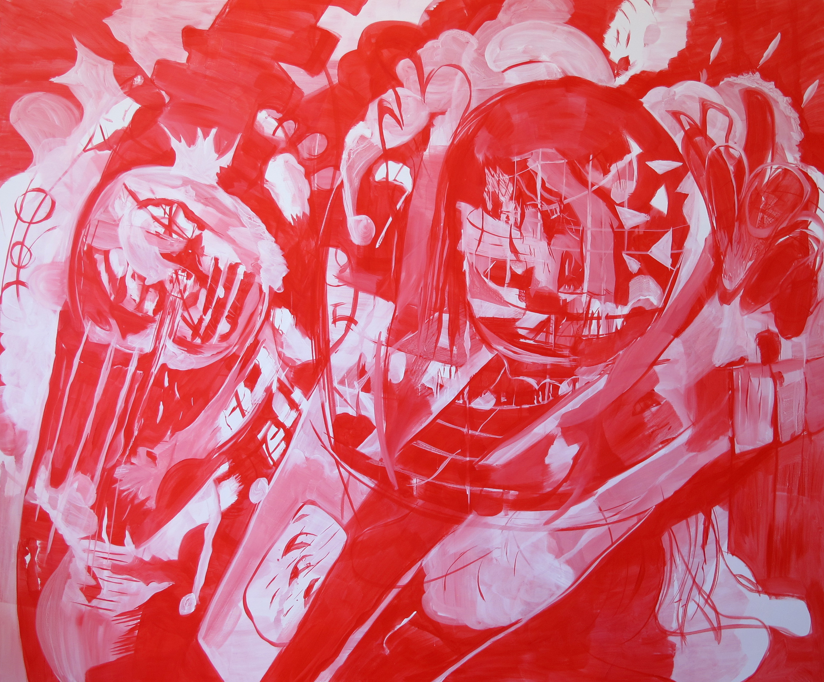 "Untitled", 2016. Acrylic on canvas, 160 x 190 cm