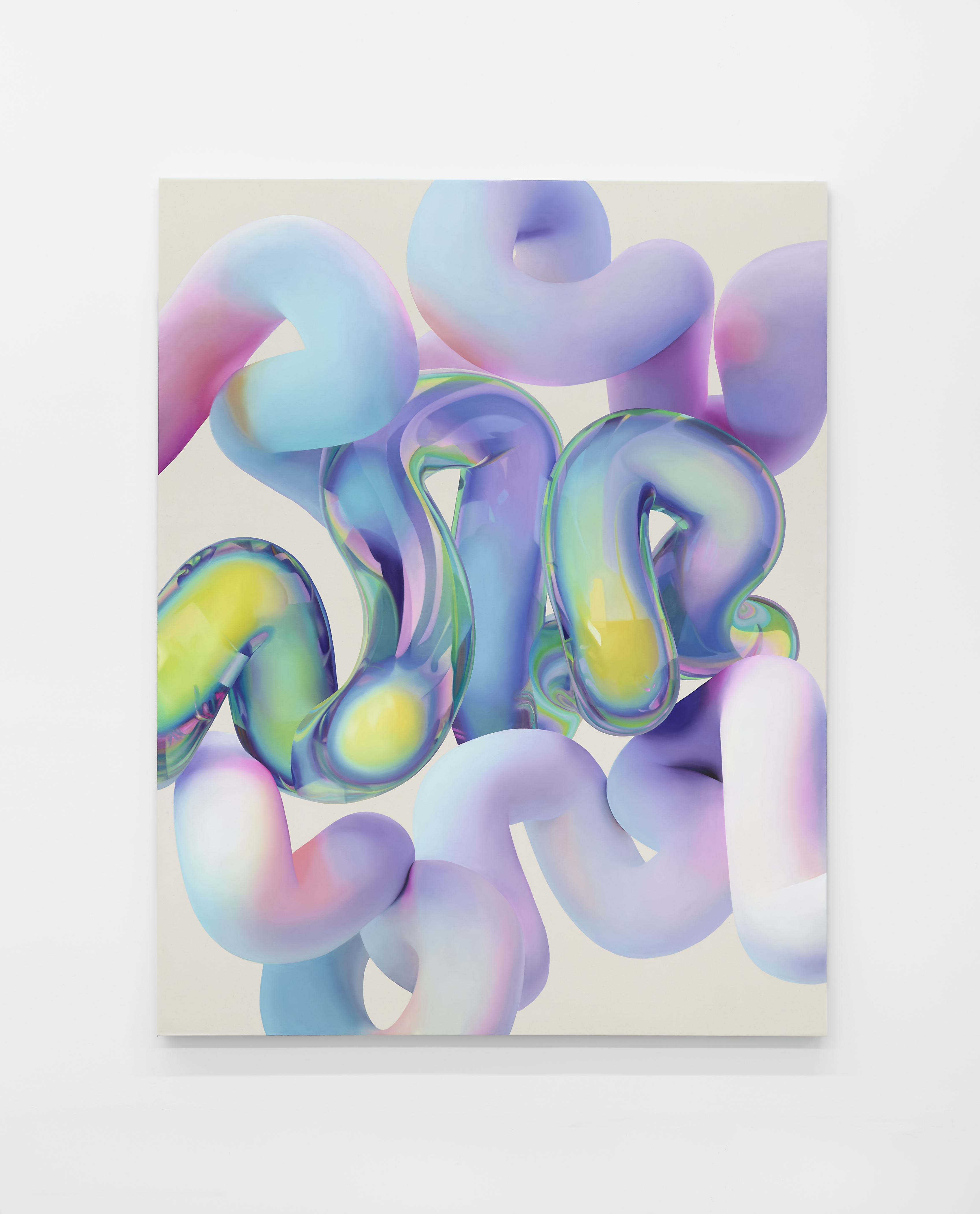 Soft Body Dynamics 75, Oil on canvas 72" x 92" 2022