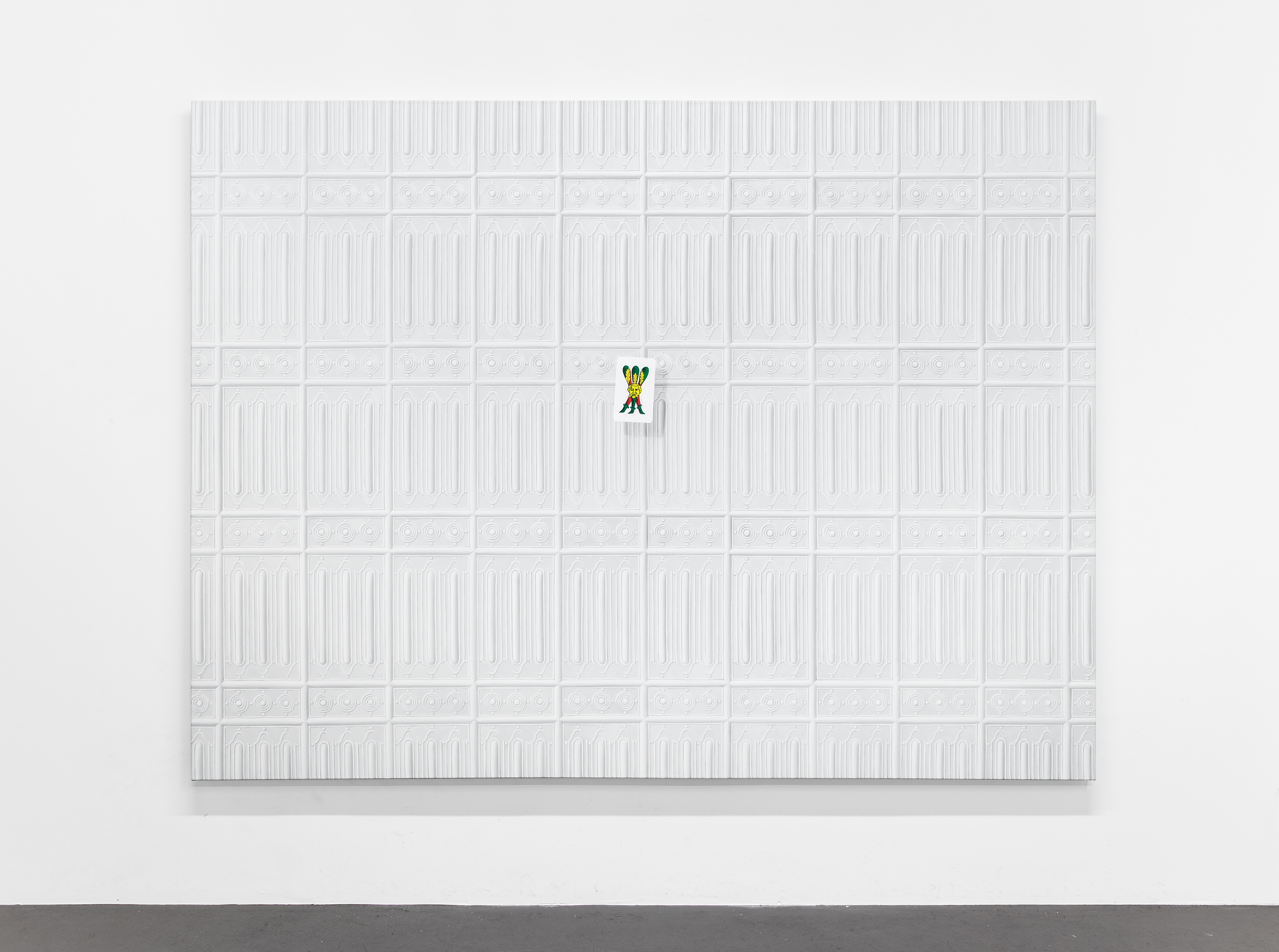 Tre di bastoni, 2023, Oil on canvas, 72 x 96 inch.